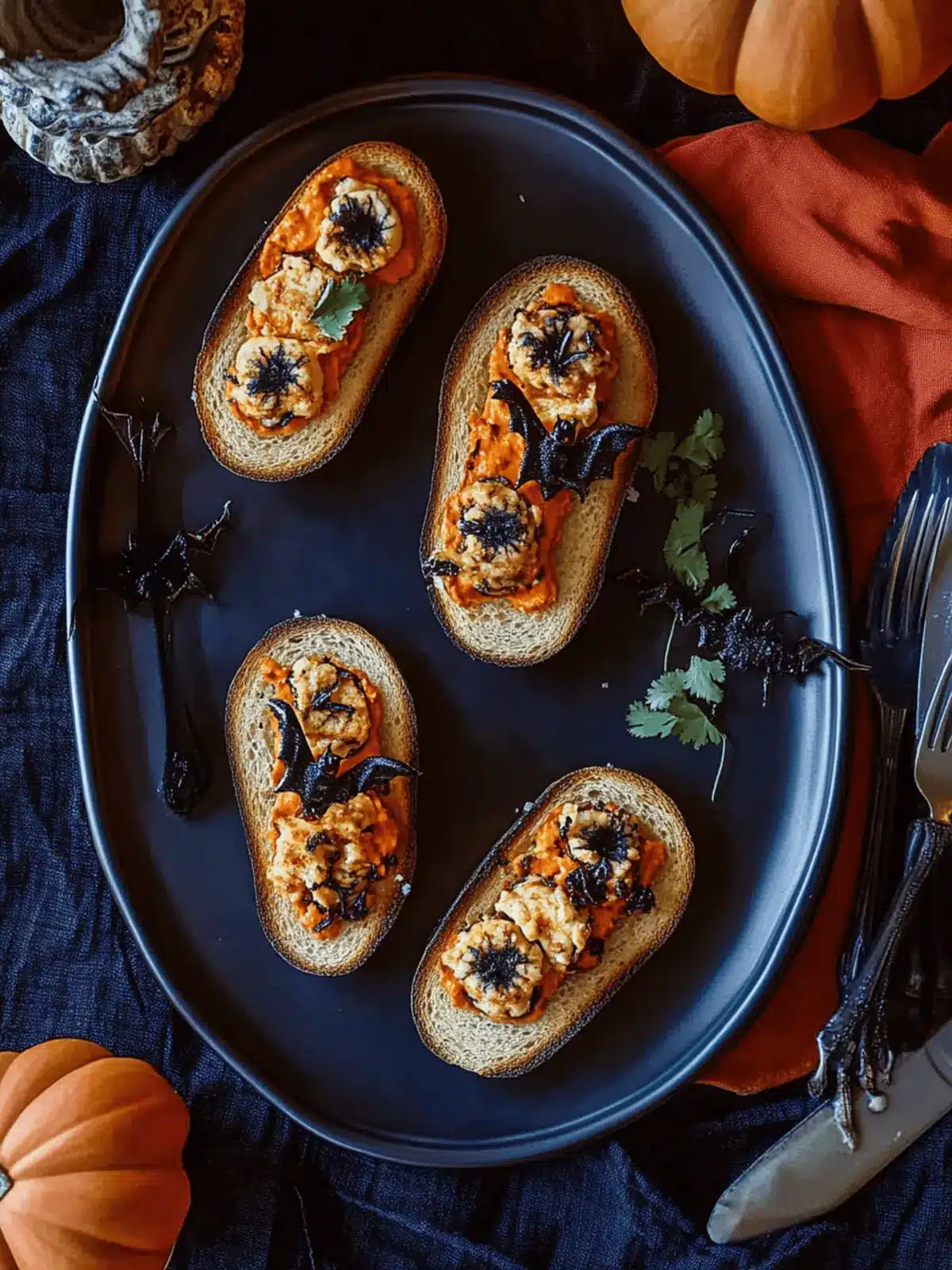 Halloween Crostini: Spooky Smoky Delights for Festive Fun 3 Halloween Crostini