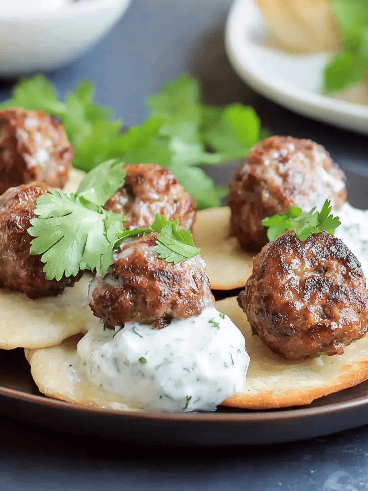 Flavorful Lamb Meatballs with Tzatziki: Your New Party Hit 4 Flavorful Lamb Meatballs With Tzatziki Sauce