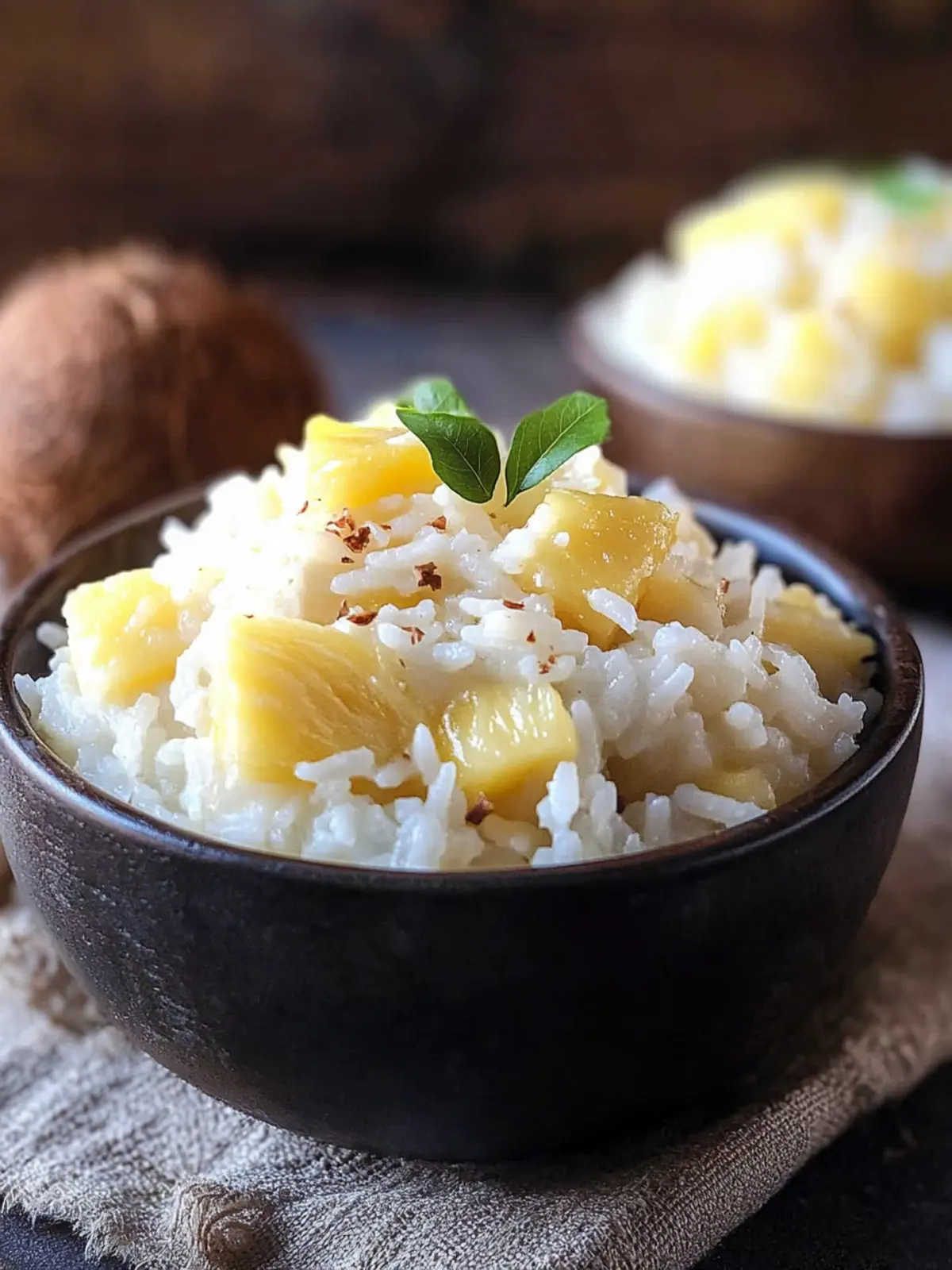 Irresistible Coconut Milk Rice with Pineapple Bliss 3 Coconut Milk Rice with Pineapple