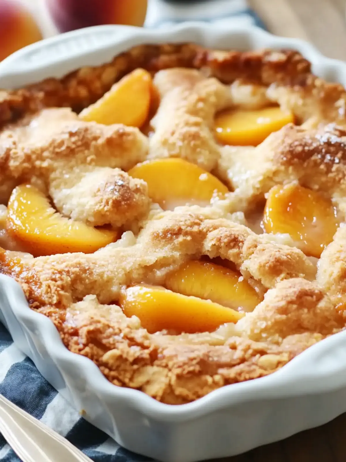 Easy Peach Cobbler with Canned Peaches for a Quick Treat 4 Peach Cobbler with Canned Peaches