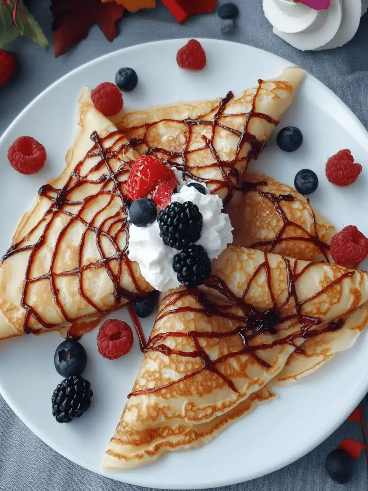 Spooktacular Spiderweb Crepes: A Halloween Delight at Home 2 Spiderweb Crepes