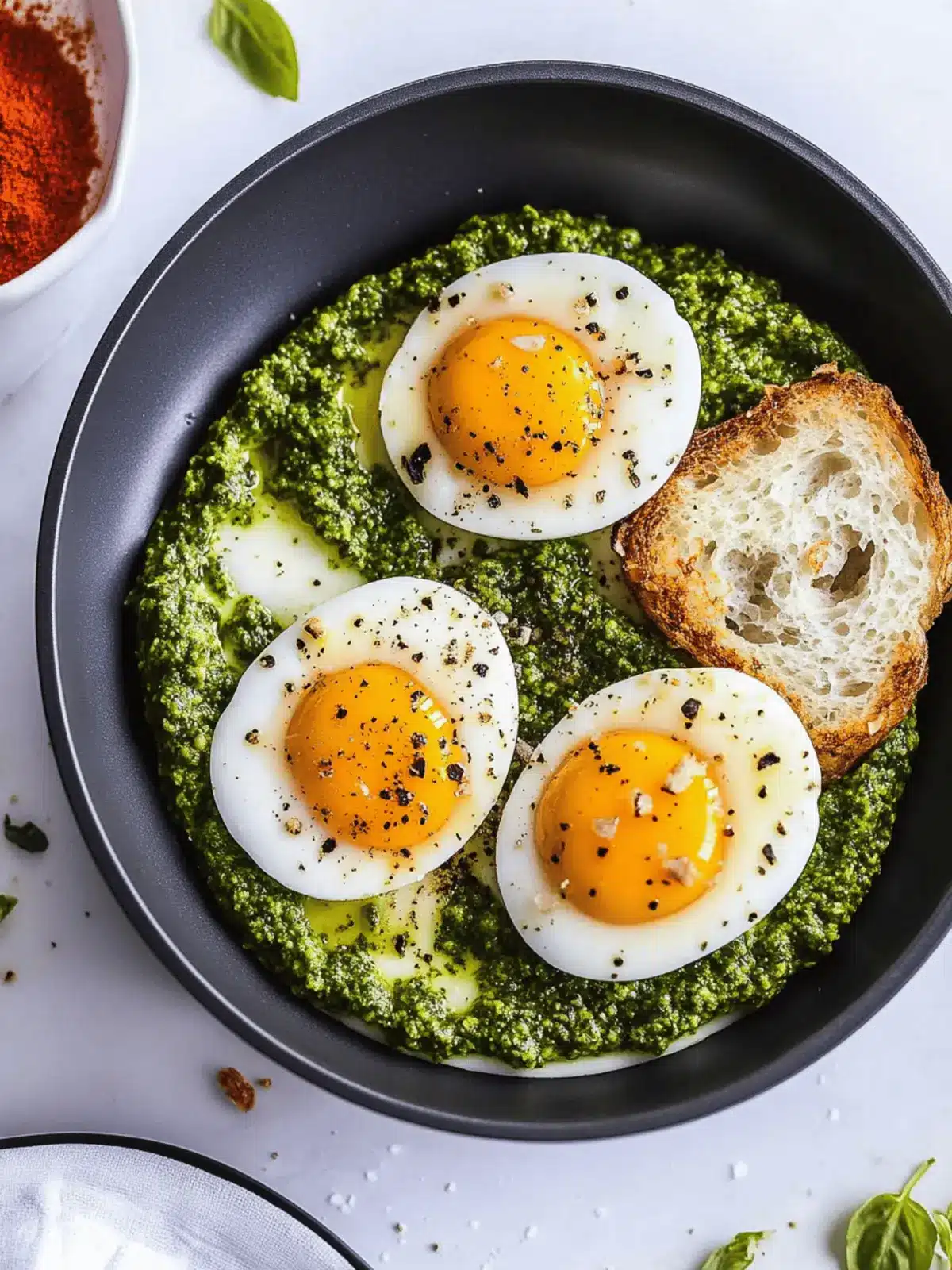 Pesto Eggs for a Quick and Flavorful Breakfast Boost 3 Pesto Eggs