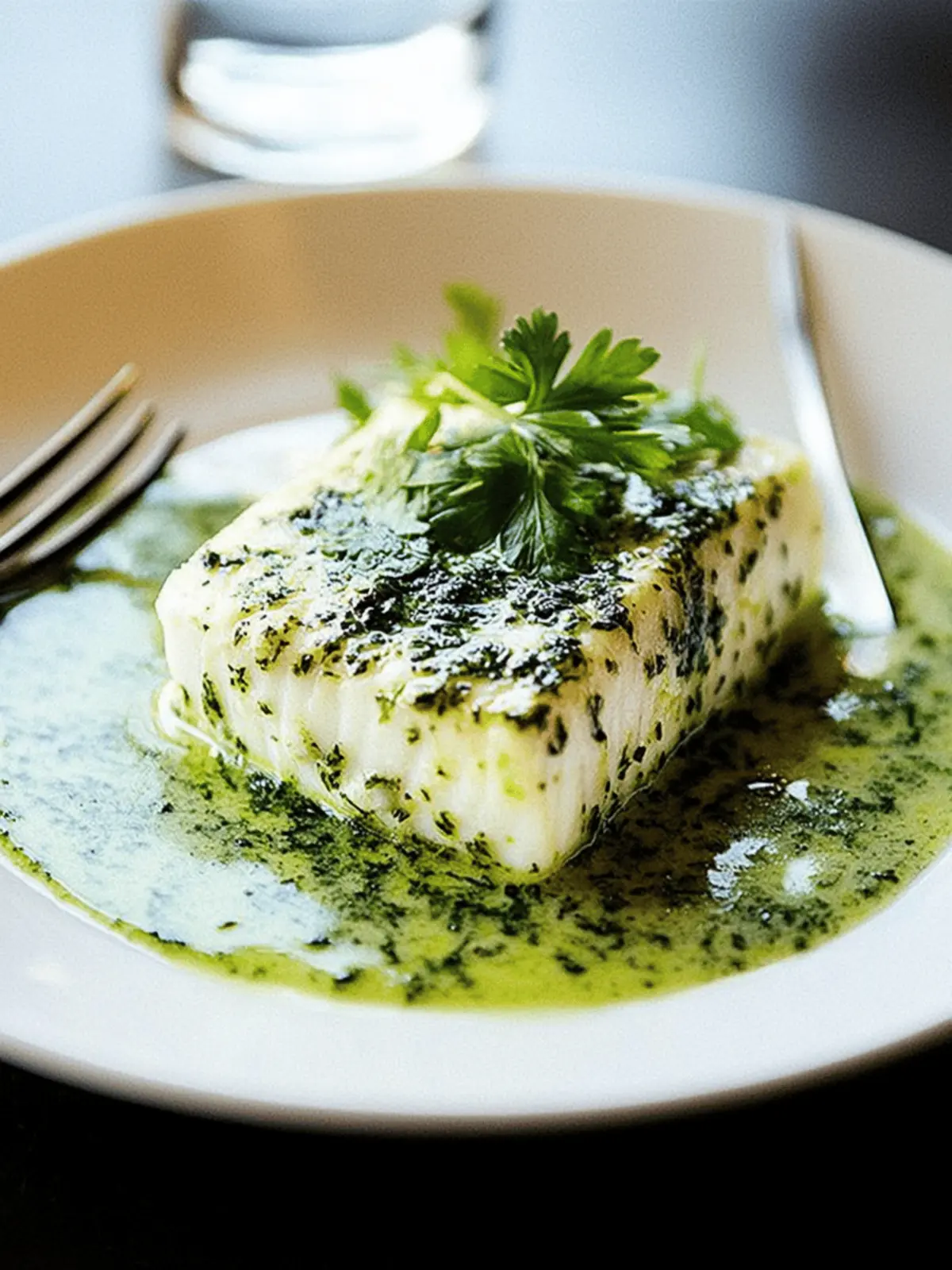 Elevate Dinner with Roasted Halibut and Chervil Sauce Delight 3 Roasted Halibut with Chervil Sauce