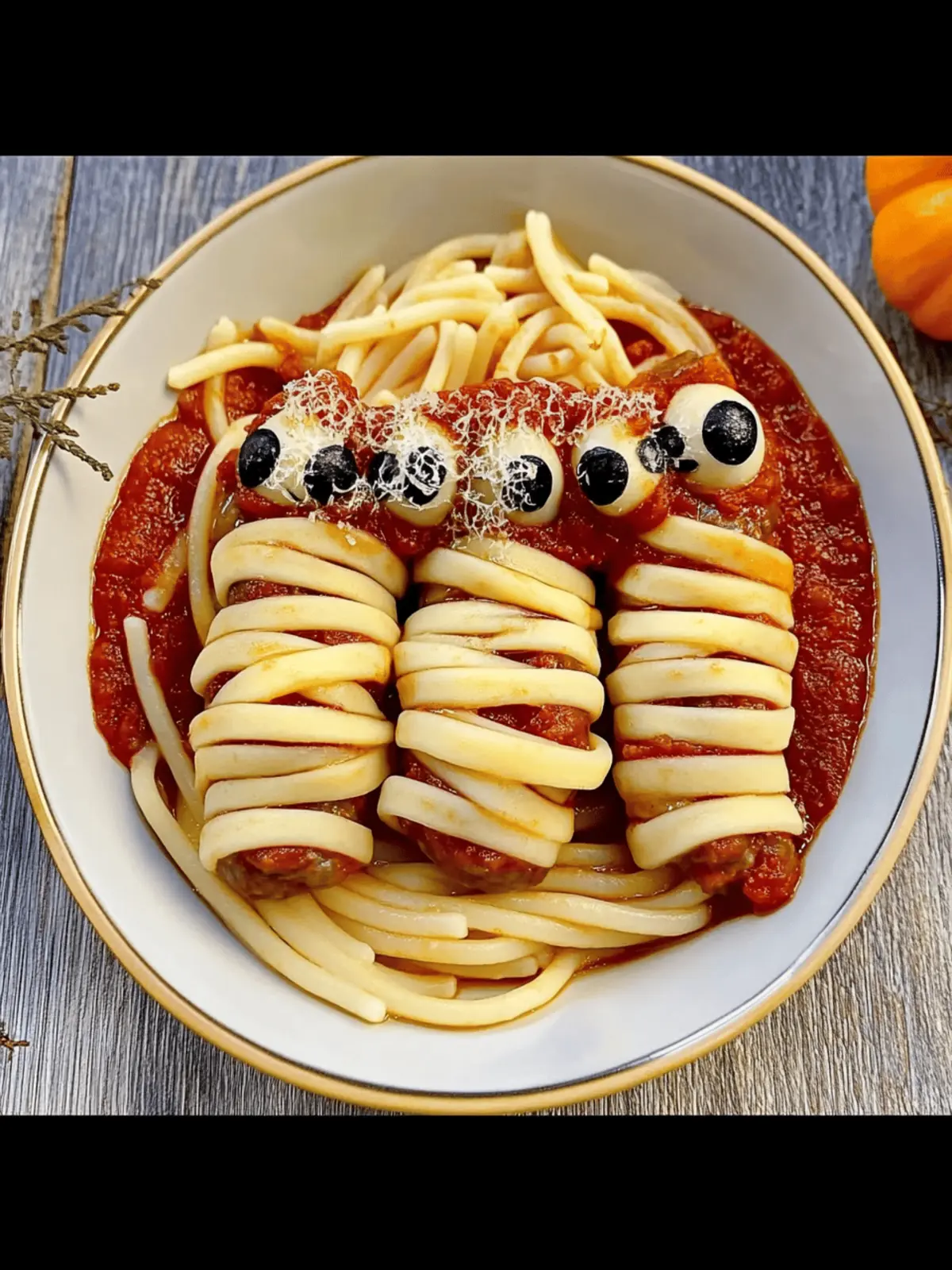 Spooky Halloween Italian Mummy Sausages with Bucatini Delight 4 Halloween Italian Mummy Sausages with Bucatini