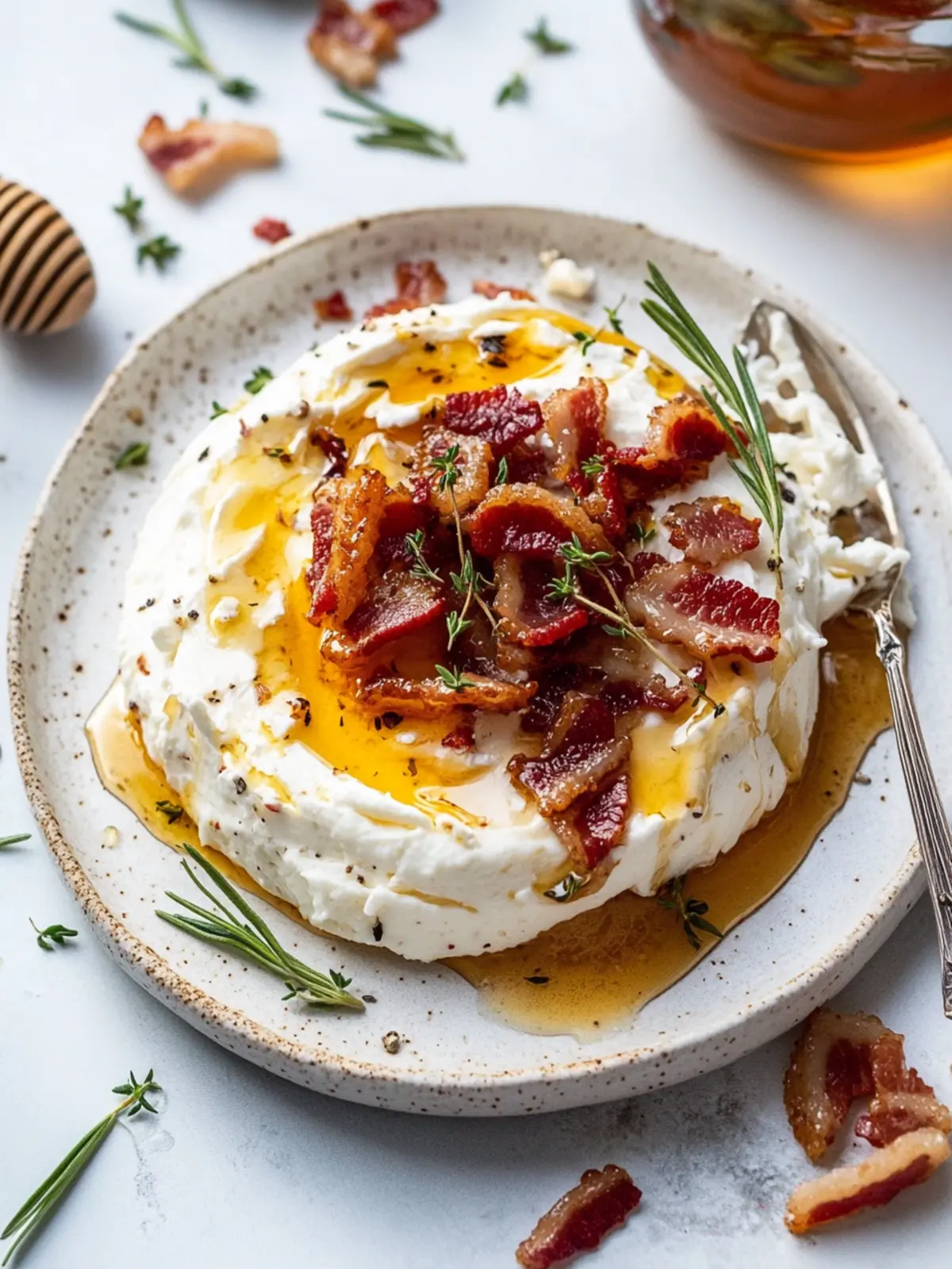 Irresistible Hot Honey & Bacon Whipped Goat Cheese Dip Recipe 4 Hot Honey & Bacon Whipped Goat Cheese.