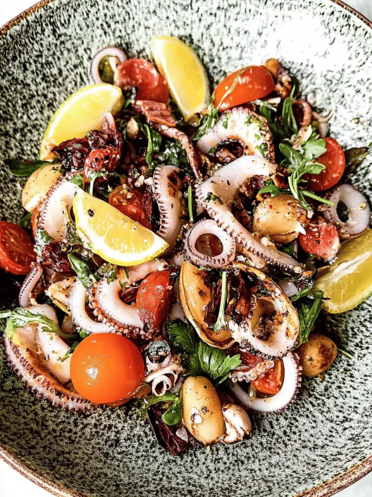 Brighten Up Your Plate with Grilled Squid Salad Delight 3 Grilled Squid Salad