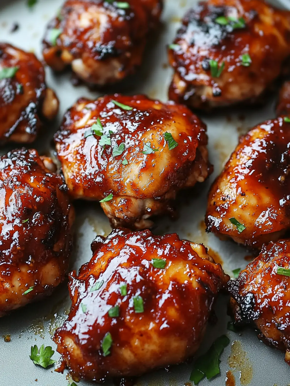 Savory Caramelized BBQ Chicken Thighs in the Oven Made Easy 3 Caramelized BBQ Chicken Thighs in the Oven