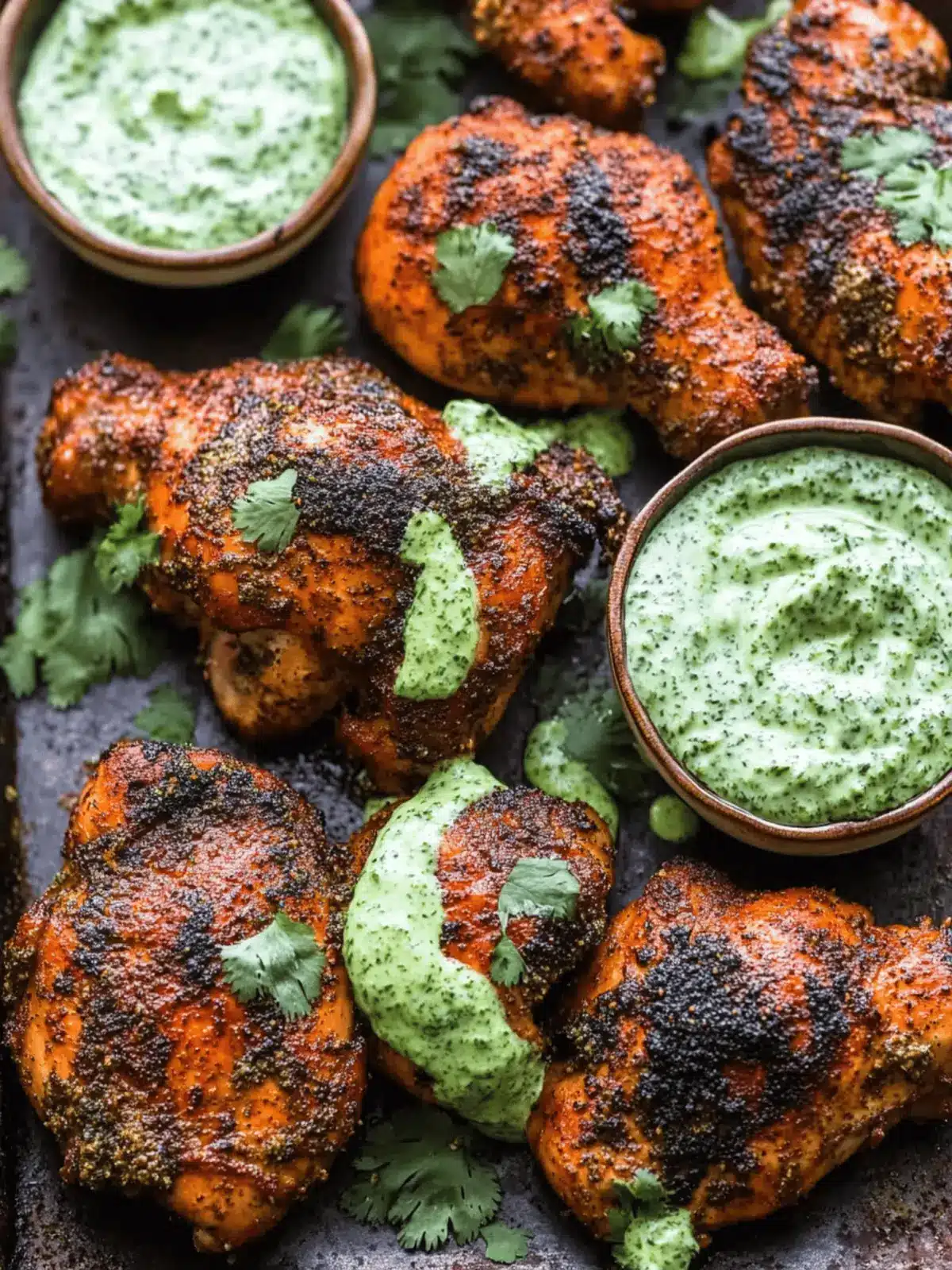 Savory Roasted Peruvian Chicken with Zesty Green Sauce Delight 3 Roasted Peruvian Chicken with Green Sauce
