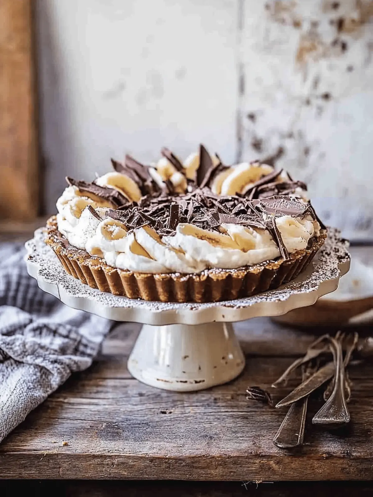Irresistible Chocolate Coconut French Silk Banoffee Tart 3 Chocolate Coconut French Silk Banoffee Tart.