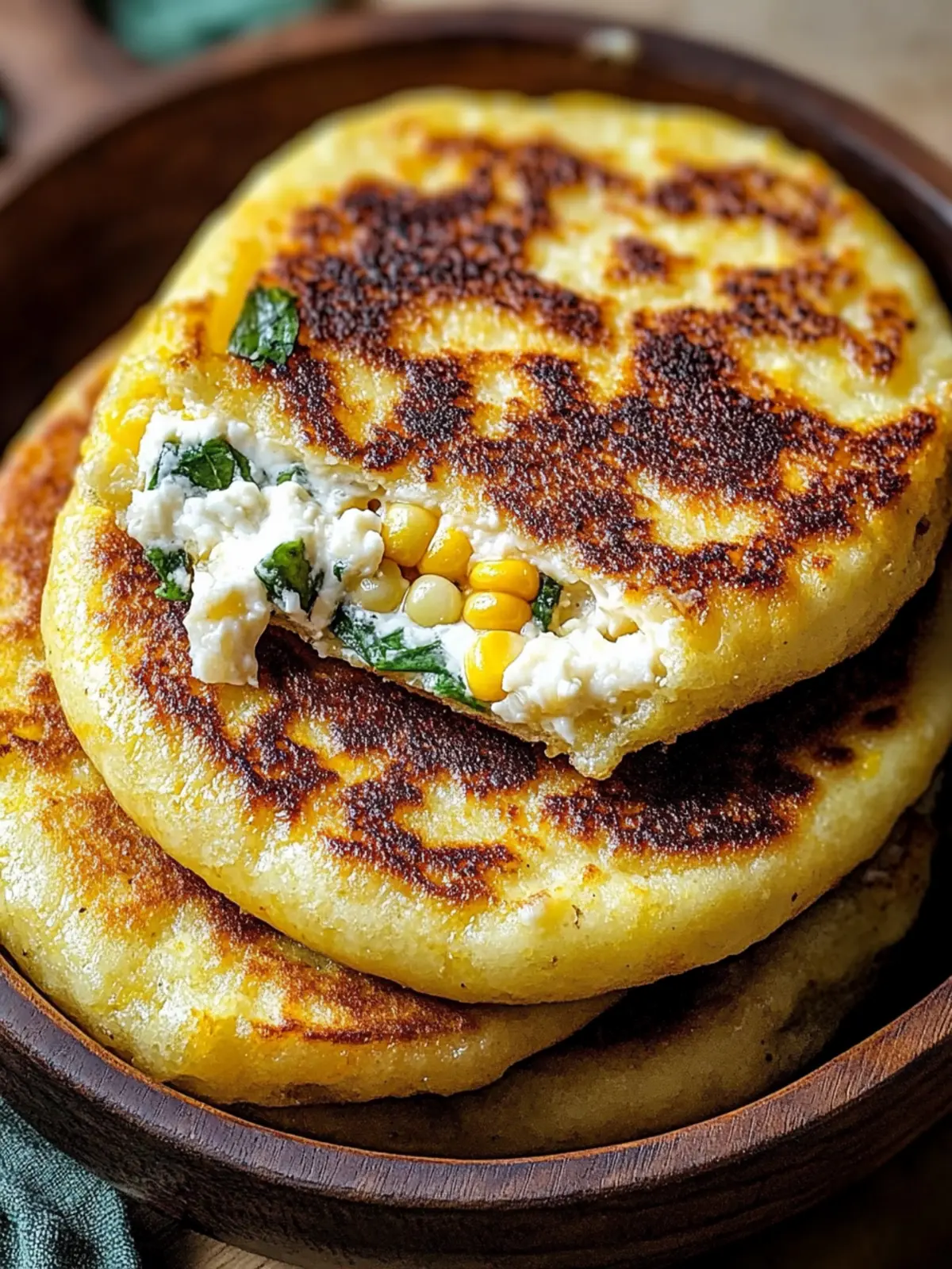 Venezuelan Sweet Corn Cachapas with Gooey Cheese Bliss 3 Venezuelan Sweet Corn Cachapas with Gooey Cheese
