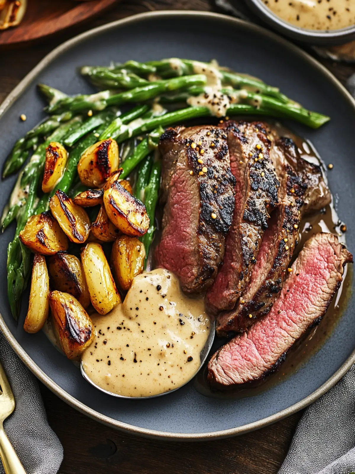 Sirloin and Mustard Shallot Cream Sauce: Weeknight Gourmet Delight 3 Sirloin and Mustard Shallot Cream Sauce