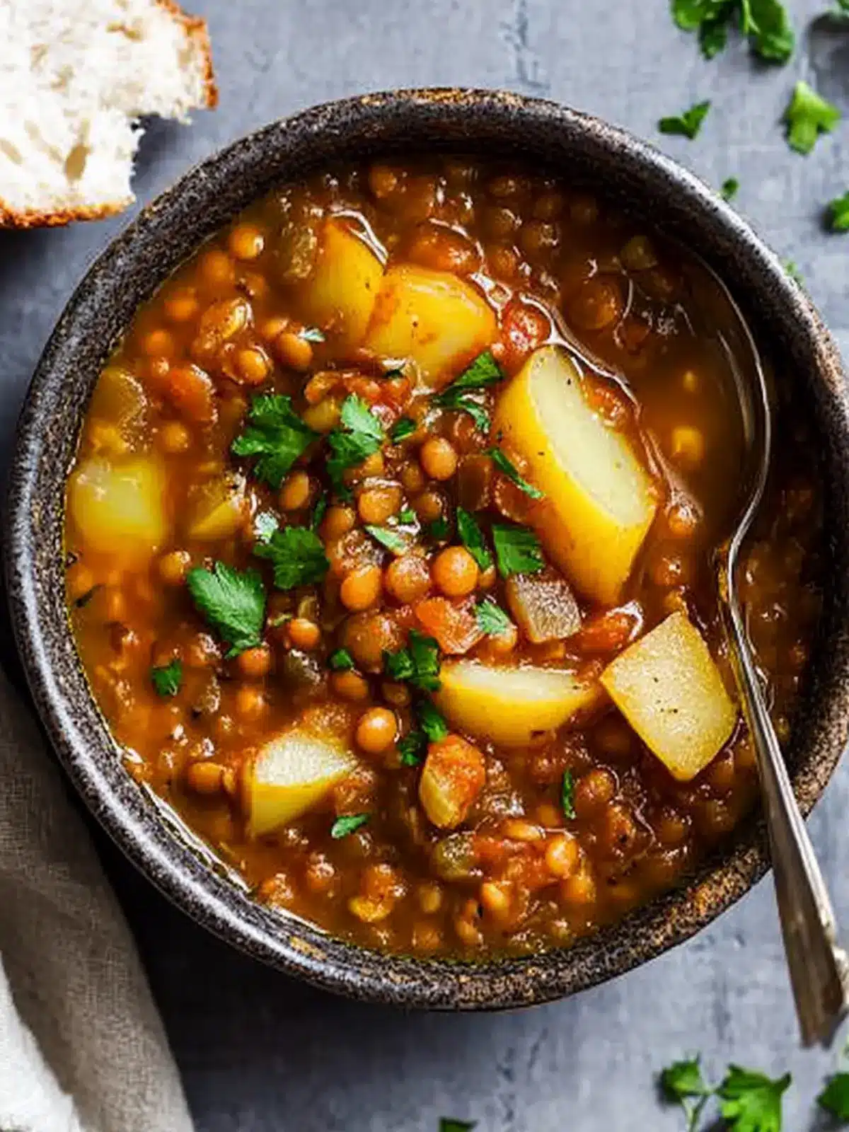 Cozy Smoky Lentil Stew with Leeks and Potatoes Magic 4 Smoky Lentil Stew With Leeks and Potatoes