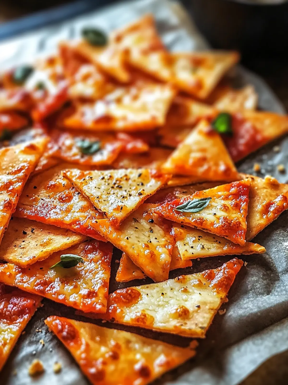 Crispy Pizza Chips: Quick, Customizable Snacks in 15 Minutes 2 Crispy Pizza Chips