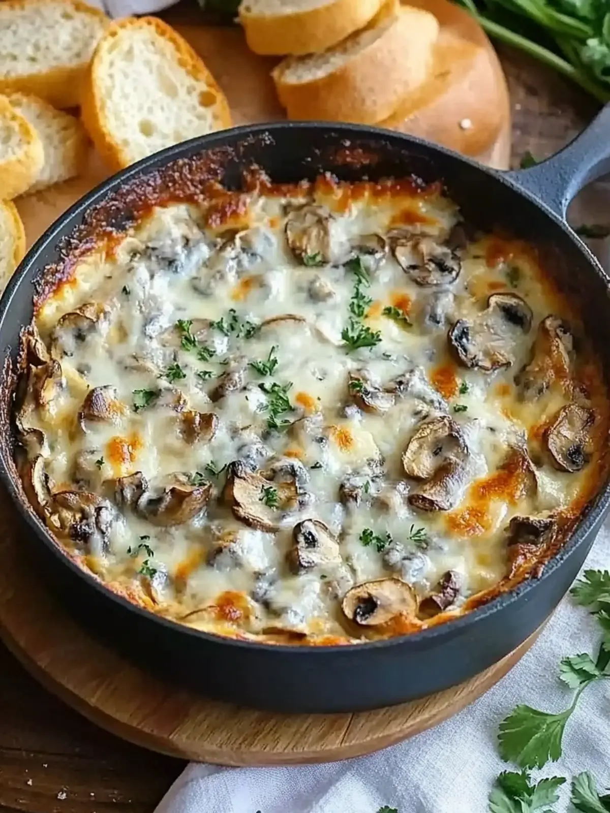 Creamy Stuffed Mushroom Dip: Ultimate Game Day Delight 3 Stuffed Mushroom Dip