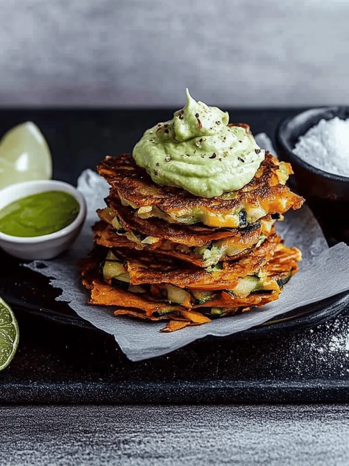 Crispy Vegetable R¶sti with Avocado Cream That You'll Love 3 Vegetable R¶sti with avocado cream