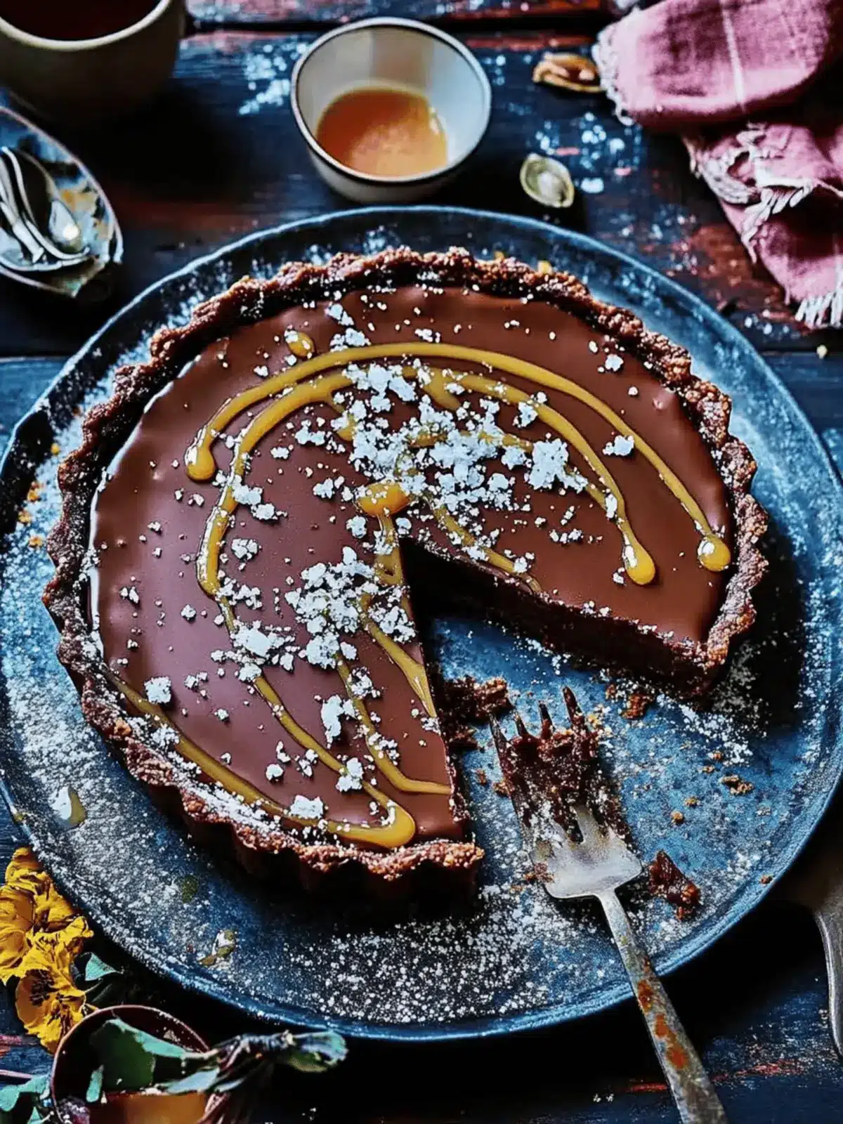 Irresistible Salted Maple Chocolate Tart You Can't Resist 4 Salted maple chocolate tart