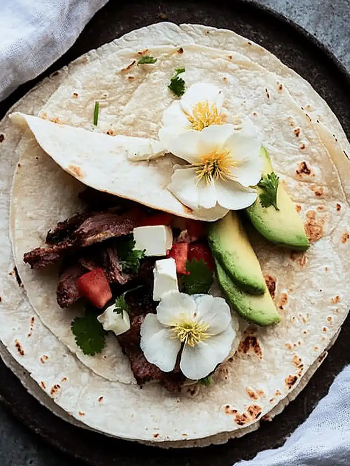 Tortillas & Blossoms: Fresh Taco Fiesta for Flavor Lovers 4 Tortillas & Blossoms