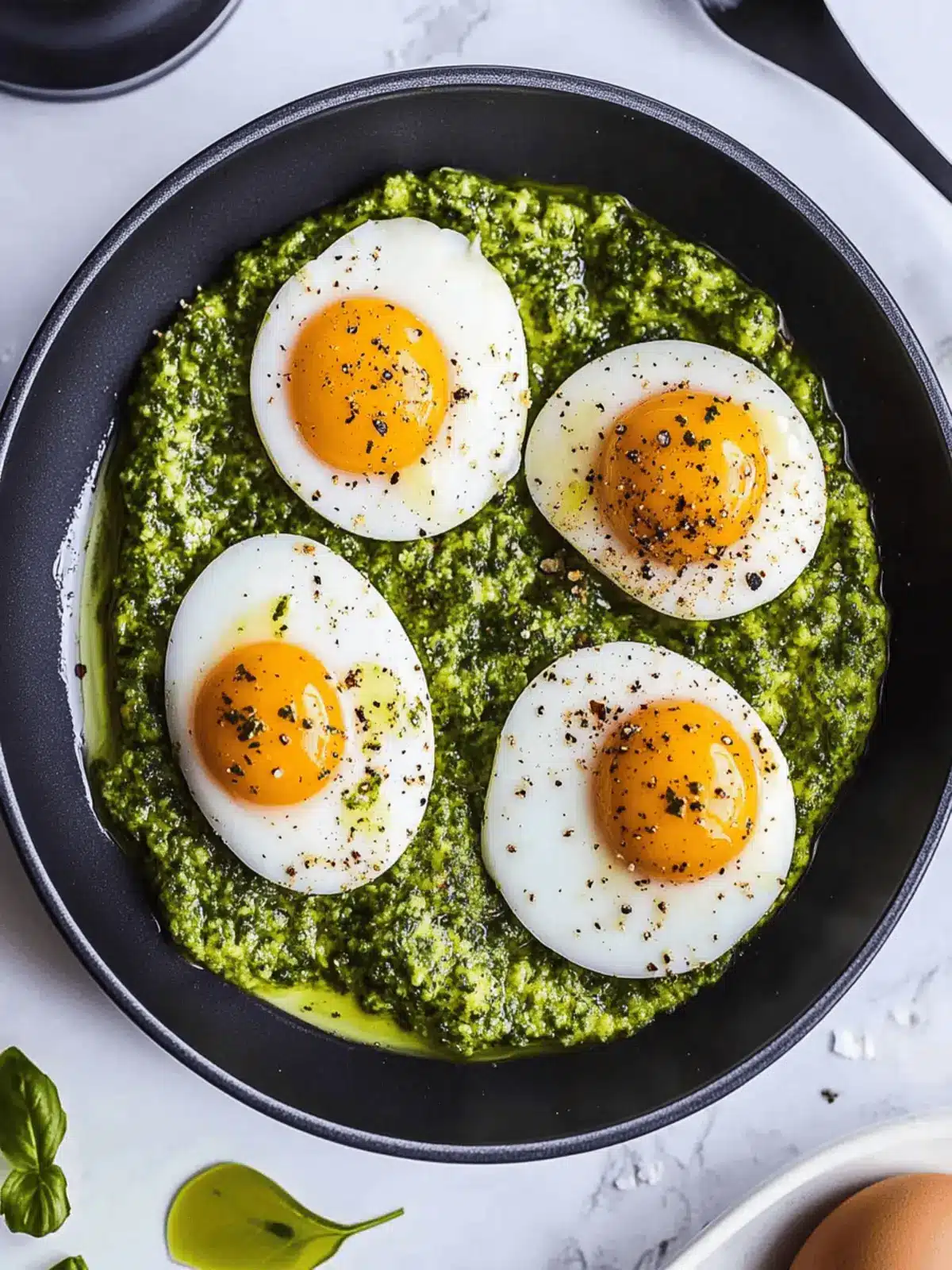 Pesto Eggs for a Quick and Flavorful Breakfast Boost 4 Pesto Eggs