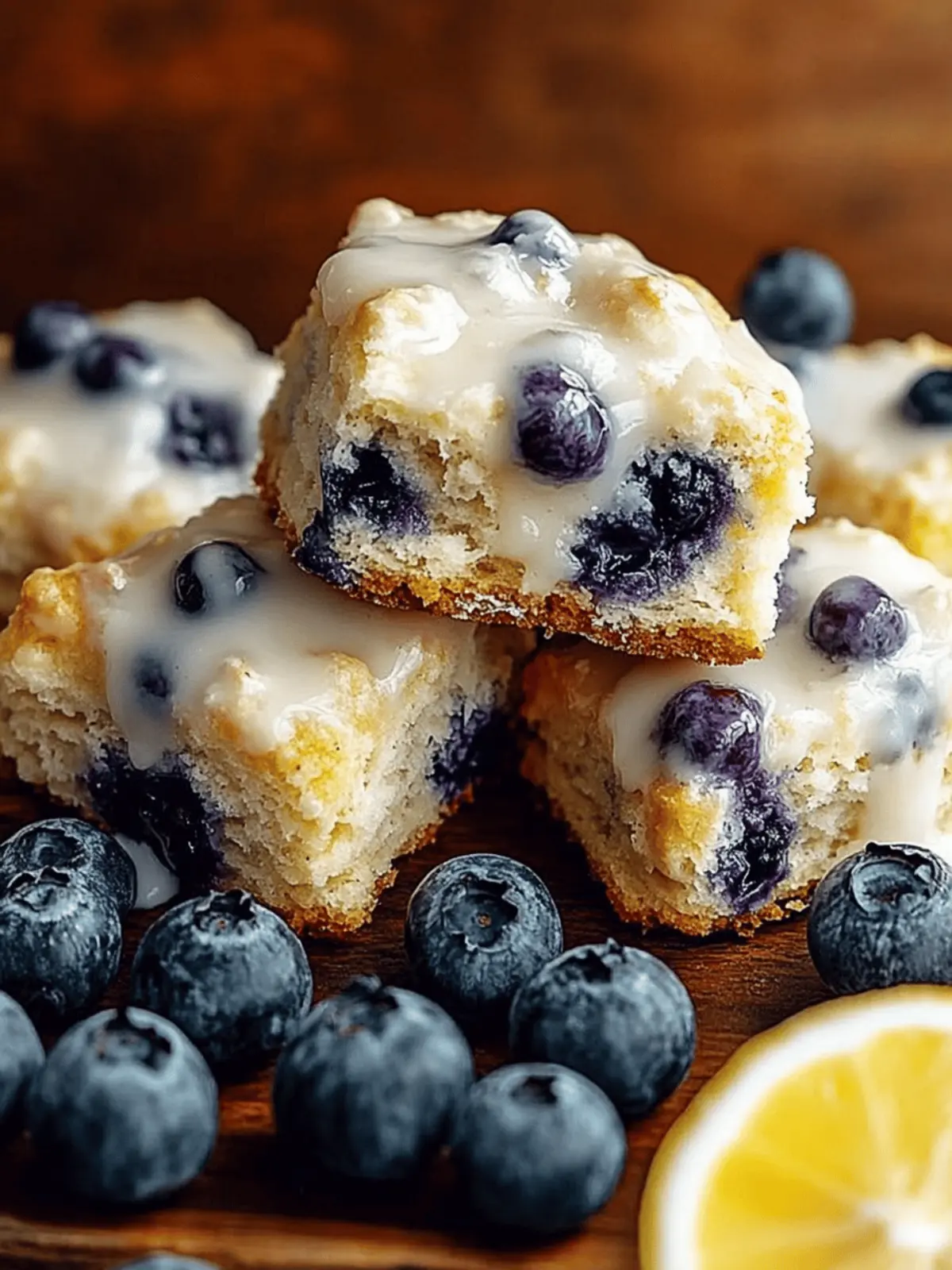 Blueberry Butter Swim Biscuits with Zesty Lemon Glaze Delight 3 Blueberry Butter Swim Biscuits
