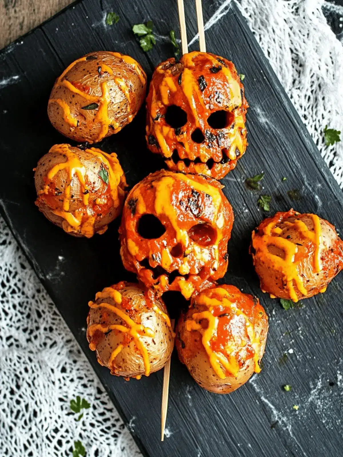 Spooky Halloween Skull Potatoes: Creepy Fun for Your Feast 2 Spooky Halloween Skull Potatoes