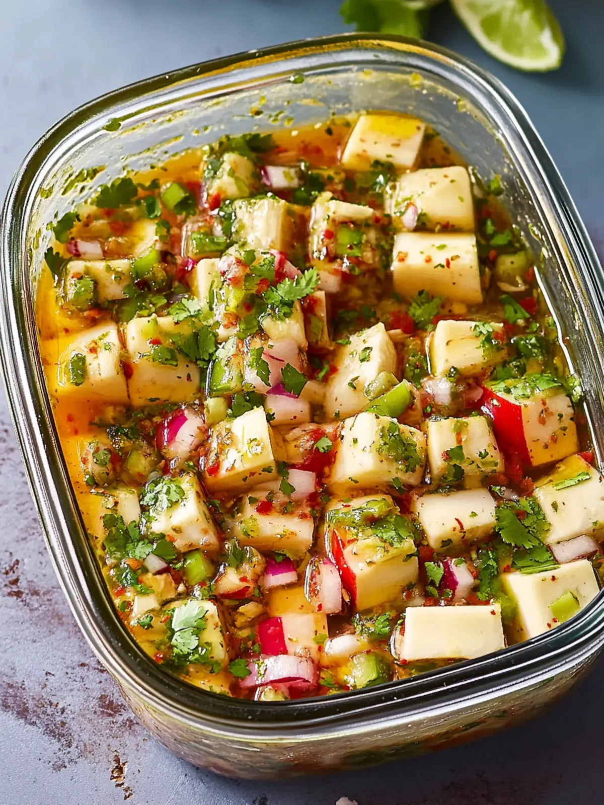 Spice Up Your Party with Mexican-Style Marinated Cheese 4 Mexican-Style Marinated Cheese