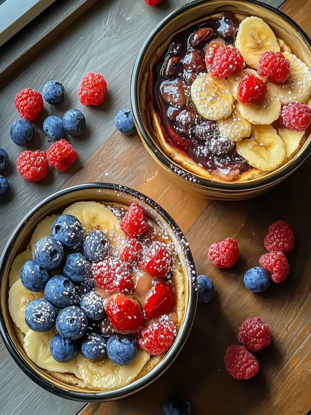 Baked Protein Pancake Bowls for a Wholesome Breakfast Delight 4 Baked Protein Pancake Bowls