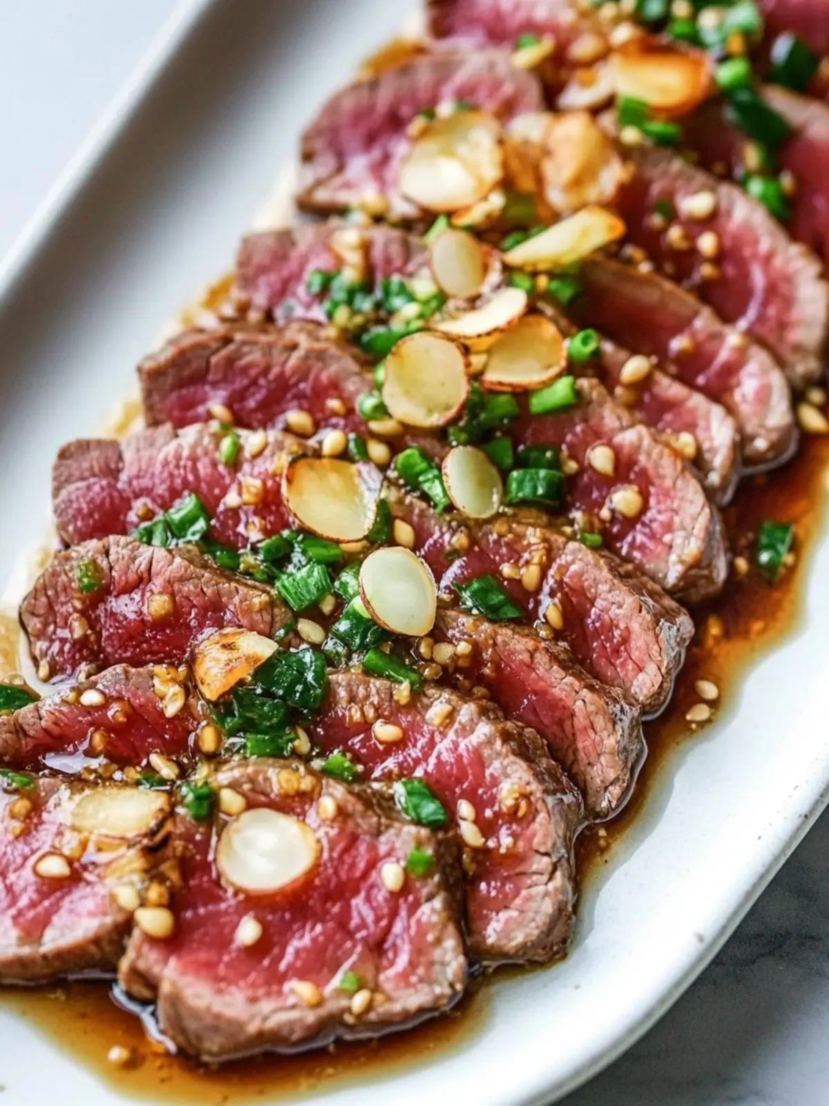 Beef Tataki with Garlic Chips & Ponzu: A Gourmet Delight at Home 4 Beef Tataki with Garlic Chips & Ponzu