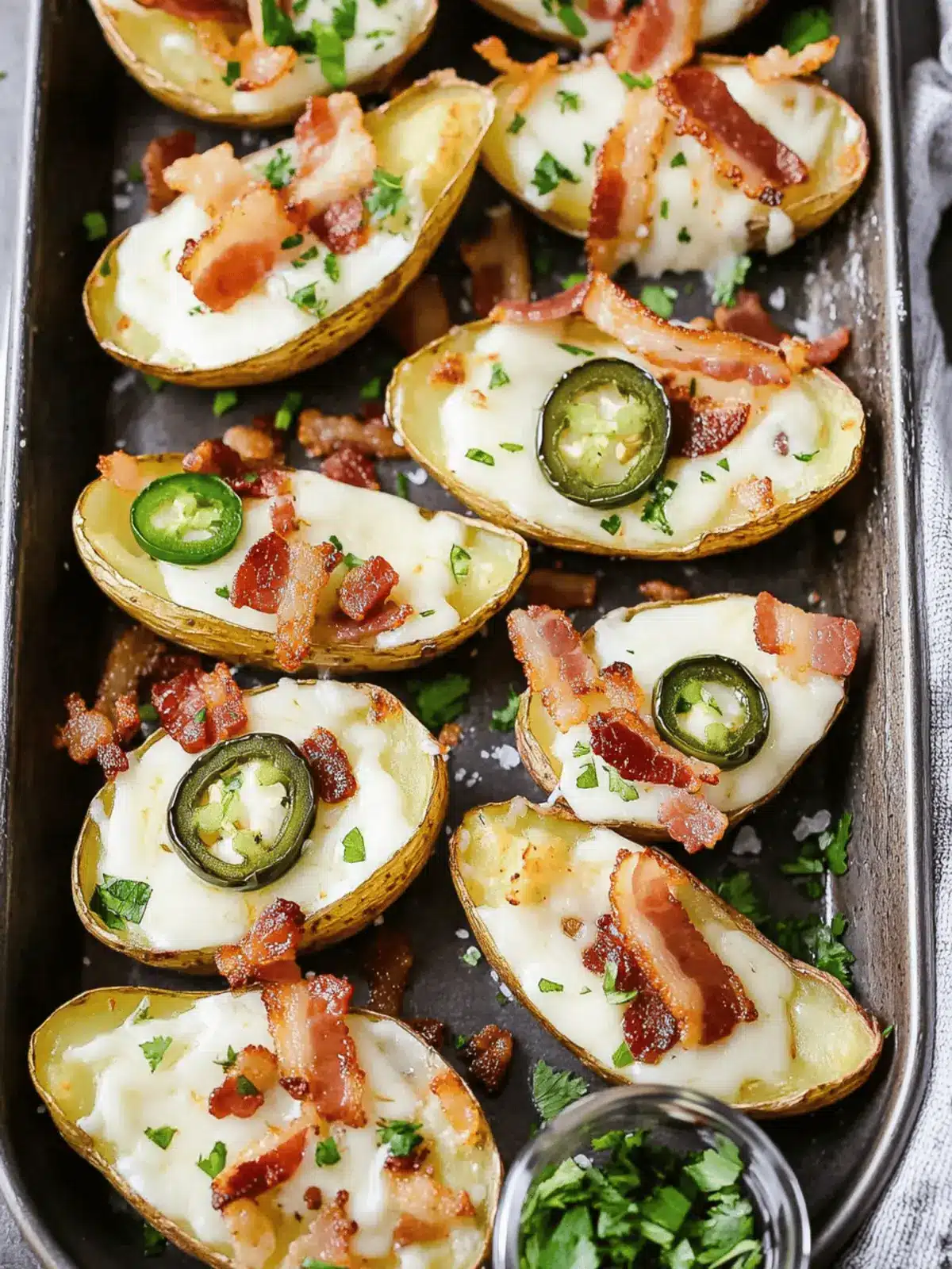 Irish Cheddar Bacon Jalape±o Potato Skins for Your Next Party 2 Irish Cheddar Bacon Jalape±o Potato Skins