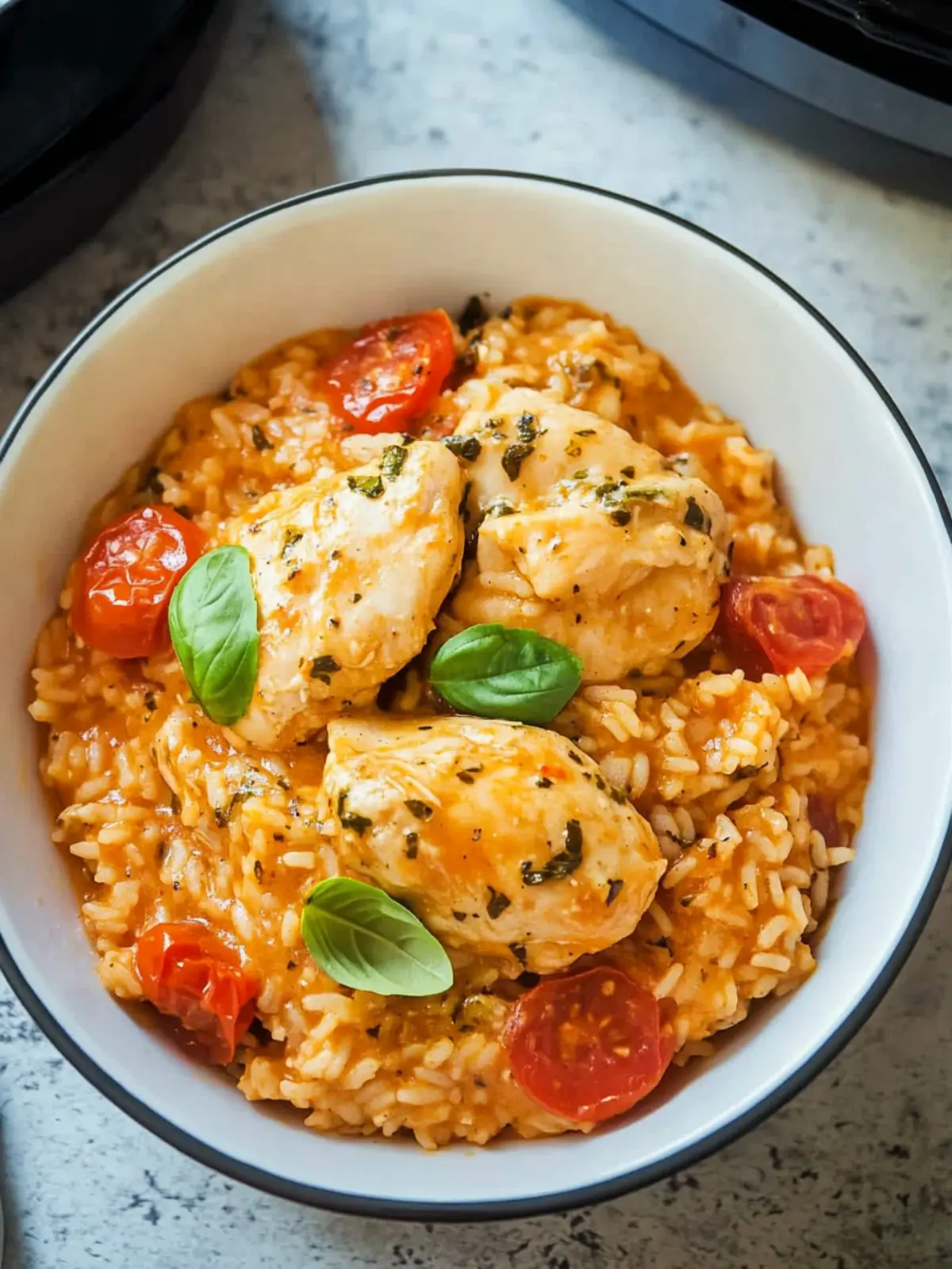 Instant Pot Tomato Basil Chicken and Rice for Cozy Nights 2 Instant Pot Tomato Basil Chicken and Rice