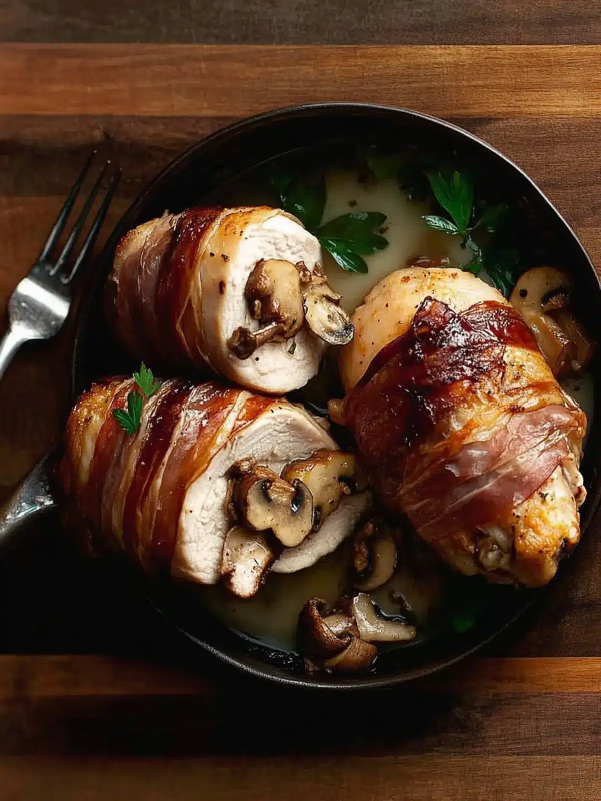 Indulge in Prosciutto-Stuffed Chicken with Mushroom Sauce 3 Prosciutto-Stuffed Chicken with Mushroom Sauce