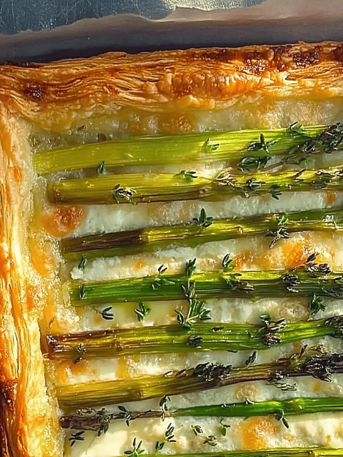 Asparagus Puff Pastry Tart with Gruyere & Fresh Thyme Bliss 4 ASPARAGUS PUFF PASTRY TART with GRUYERE & FRESH THYME