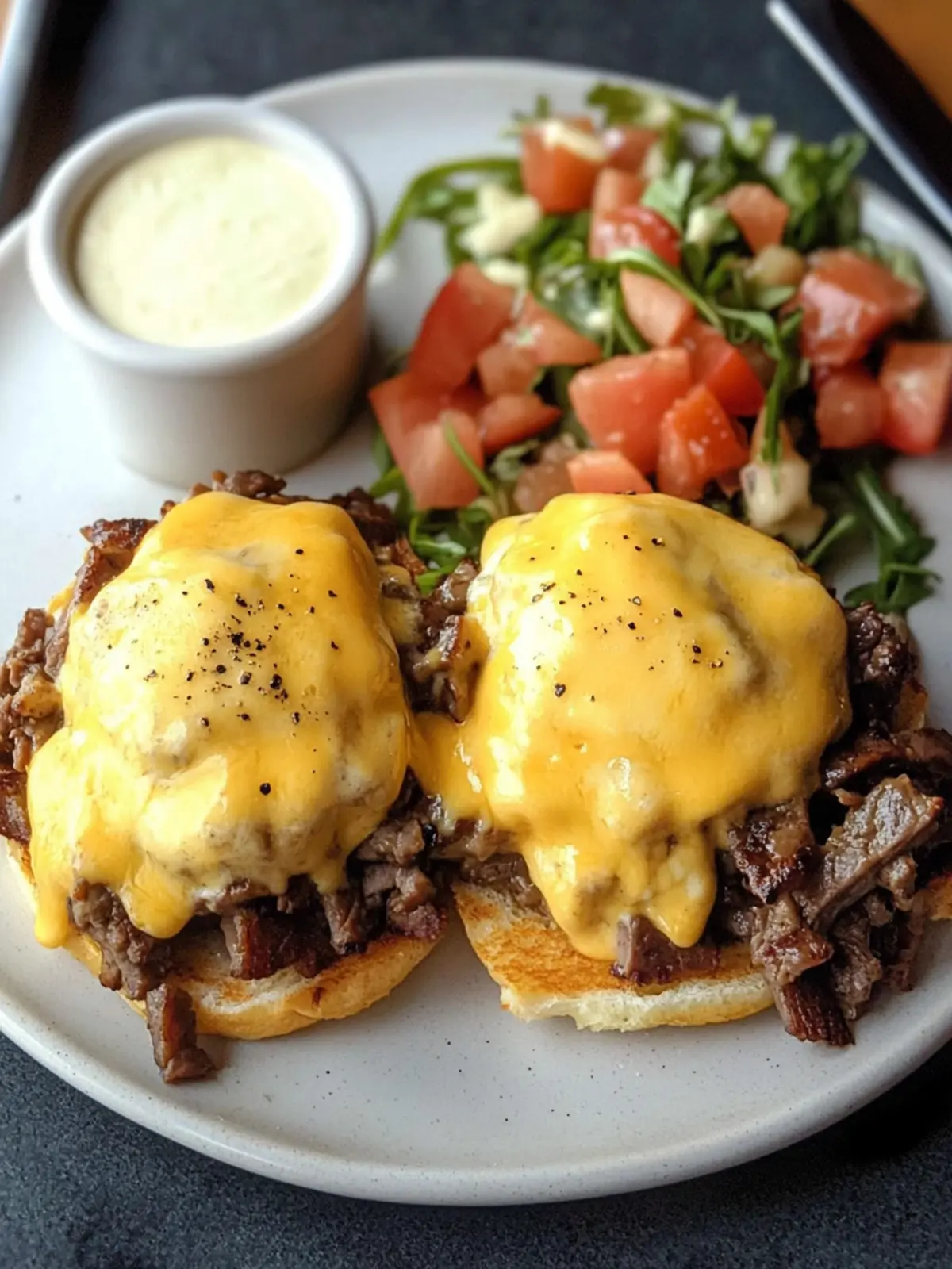 Cheesesteak Benedict: A Mouthwatering Breakfast Twist 3 Cheesesteak Benedict