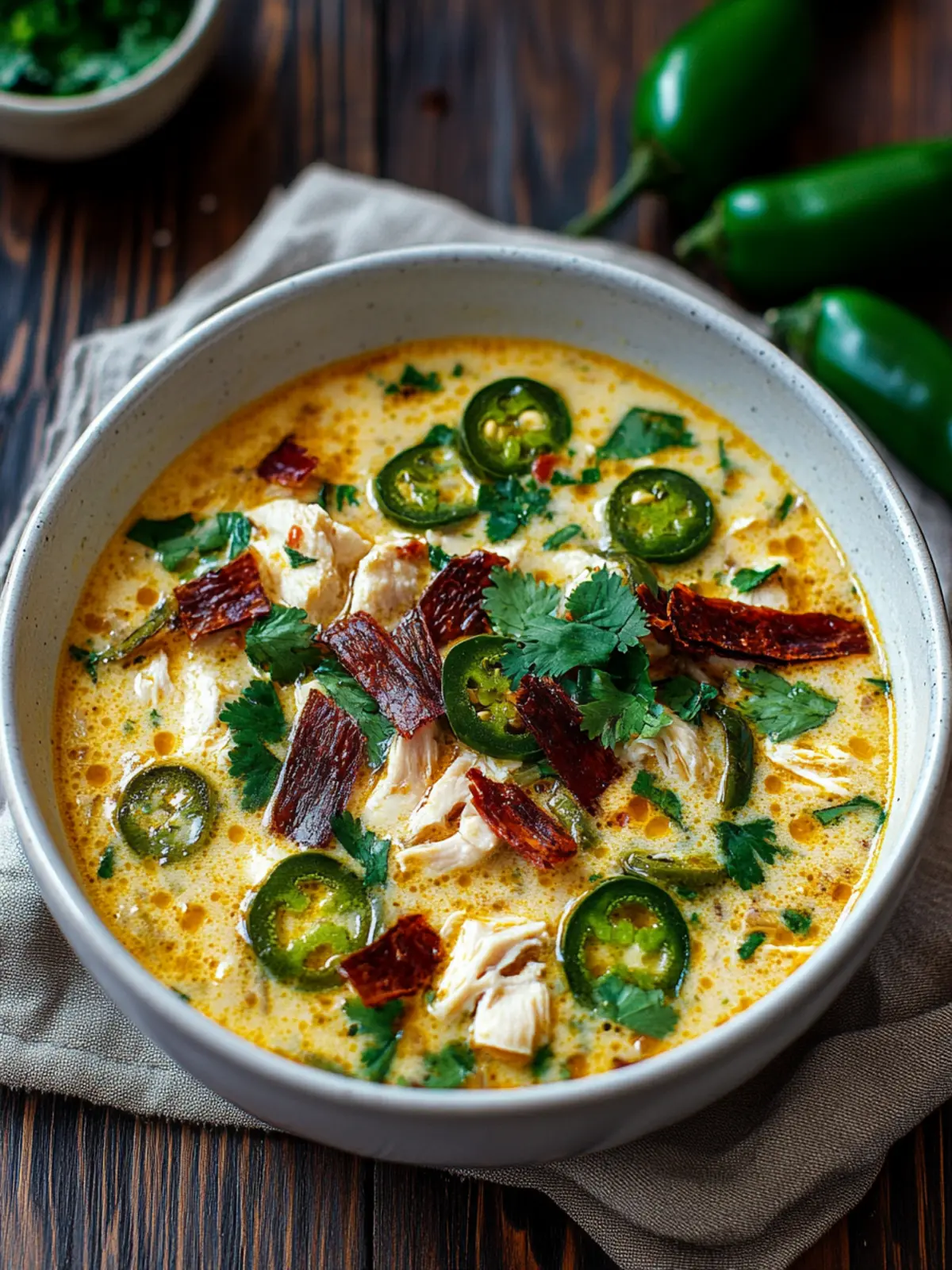 Spicy Jalape±o Popper Chicken Soup for Cozy Nights In 3 Spicy Jalape±o Popper Chicken Soup