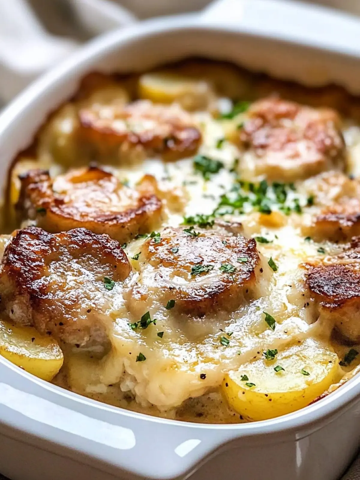 Savory Smothered Pork Chop Scalloped Potato Casserole Delight 2 Smothered Pork Chop Scalloped Potato Casserole