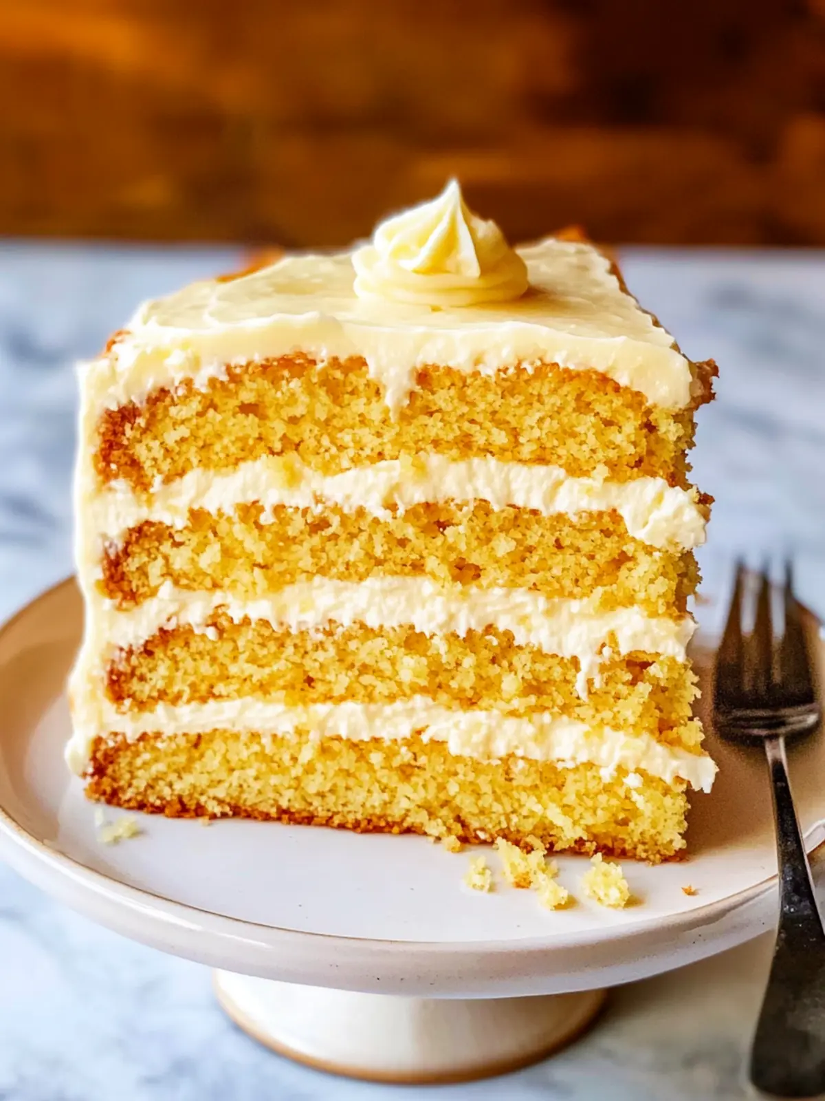Ultimate Layered Cornbread Cake with Honey Butter Frosting 4 Layered Cornbread Cake with Whipped Honey Butter Frosting