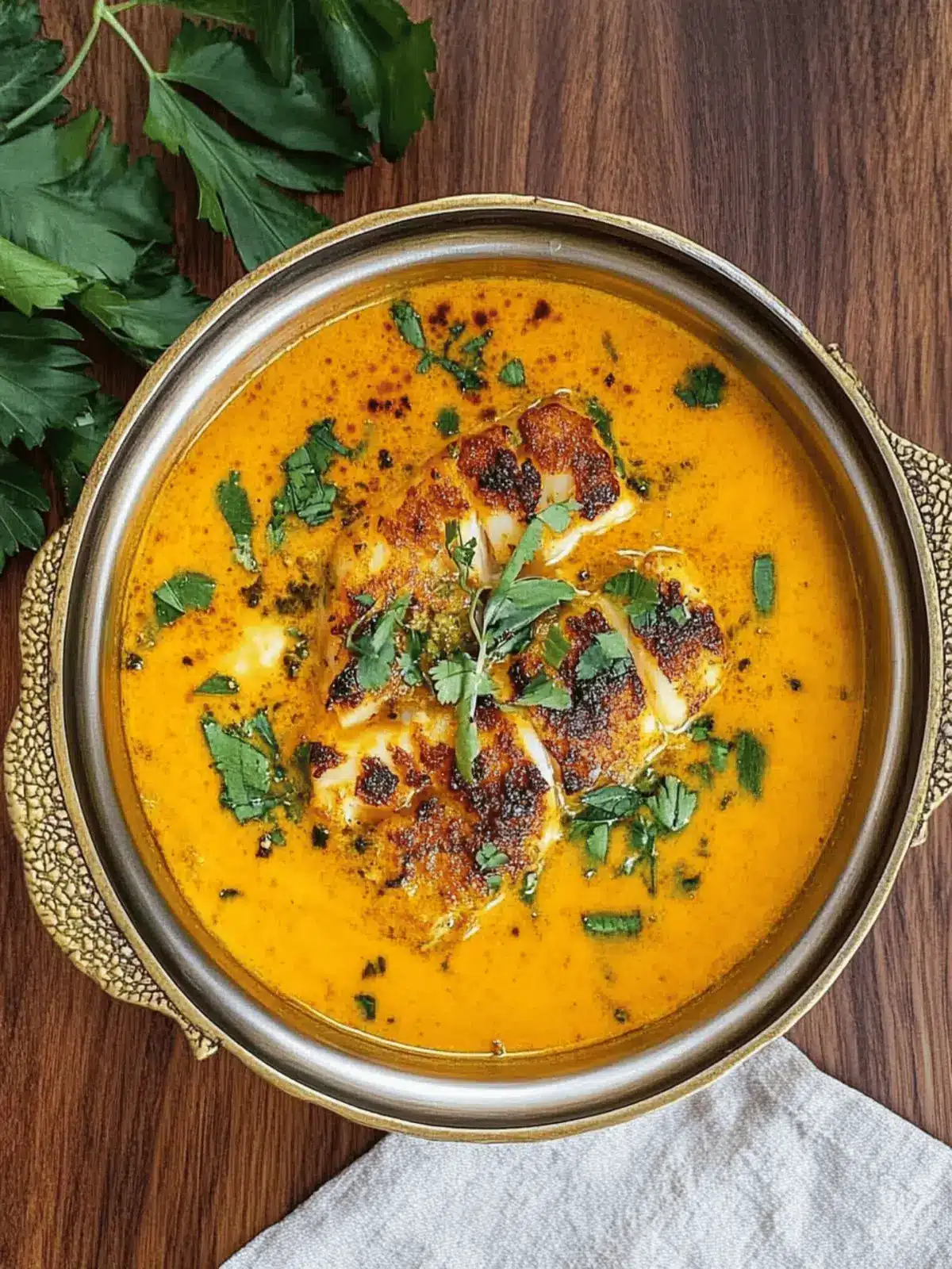 Savory South Indian Coconut Cod Curry With Saffron Butter Bliss 2 South Indian Style Coconut Cod Curry With Saffron Butter