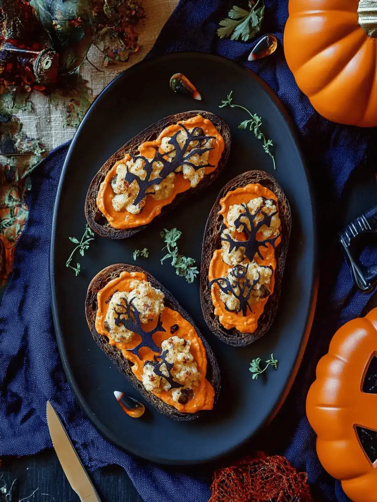 Halloween Crostini: Spooky Smoky Delights for Festive Fun 4 Halloween Crostini