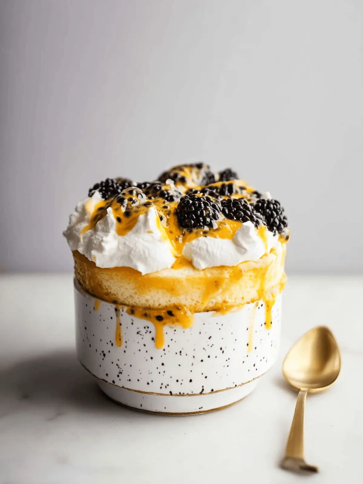 Frozen Passion Fruit Souffl : A Tropical Dream Dessert 4 Frozen Passion Fruit Souffl