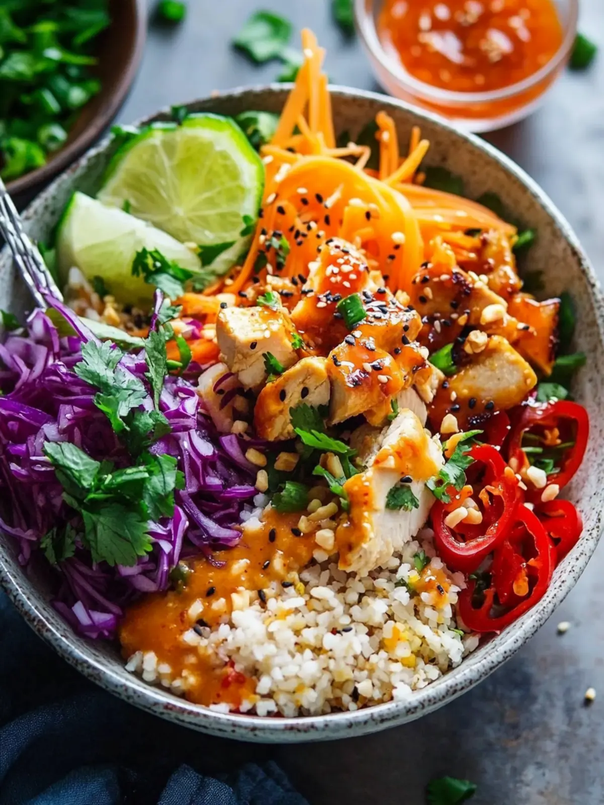 Thai Sweet Chili Chicken Buddha Bowls for Quick Healthy Meals 4 Thai Sweet Chili Chicken Buddha Bowls