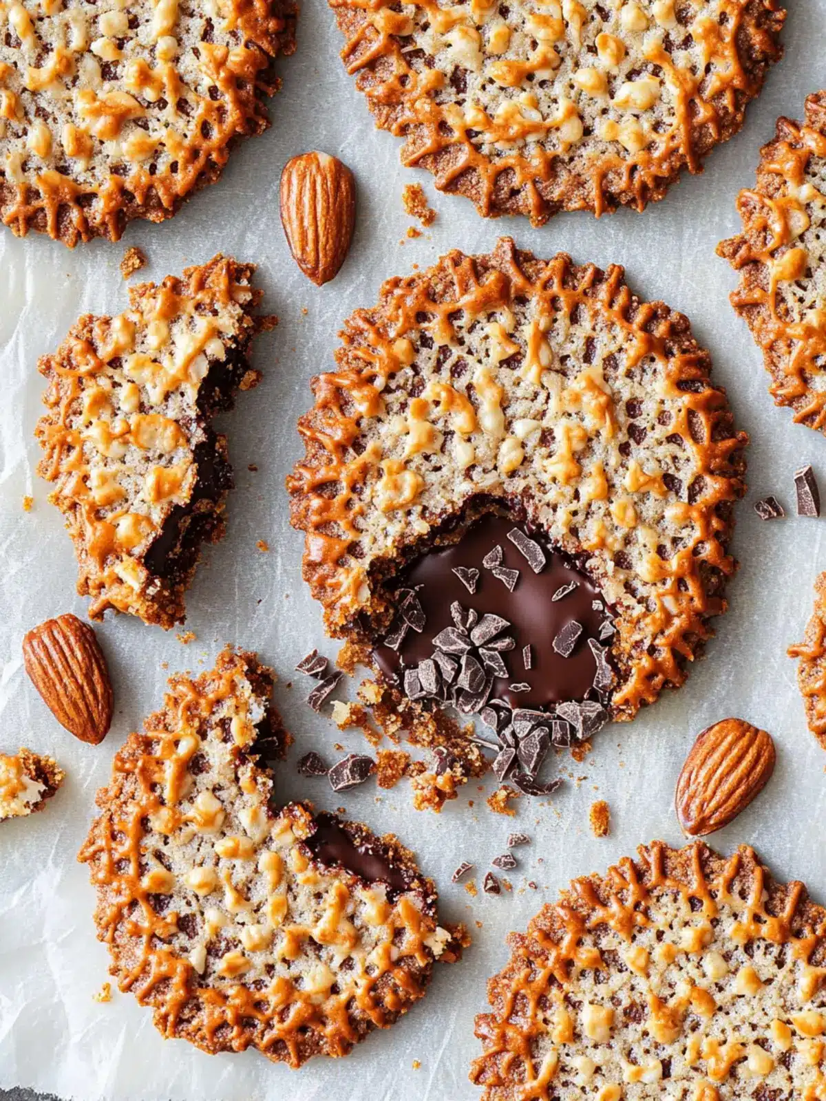 Irresistible Lace Cookies with Chocolate to Sweeten Your Day 4 Lace Cookies with Chocolate (Florentine Cookies)
