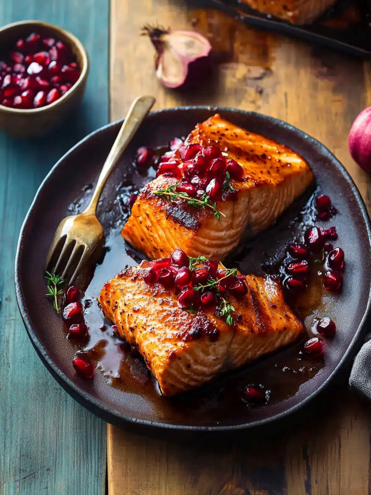 Sticky Pomegranate Salmon: A Sweet and Savory Delight 4 Sticky Pomegranate Salmon