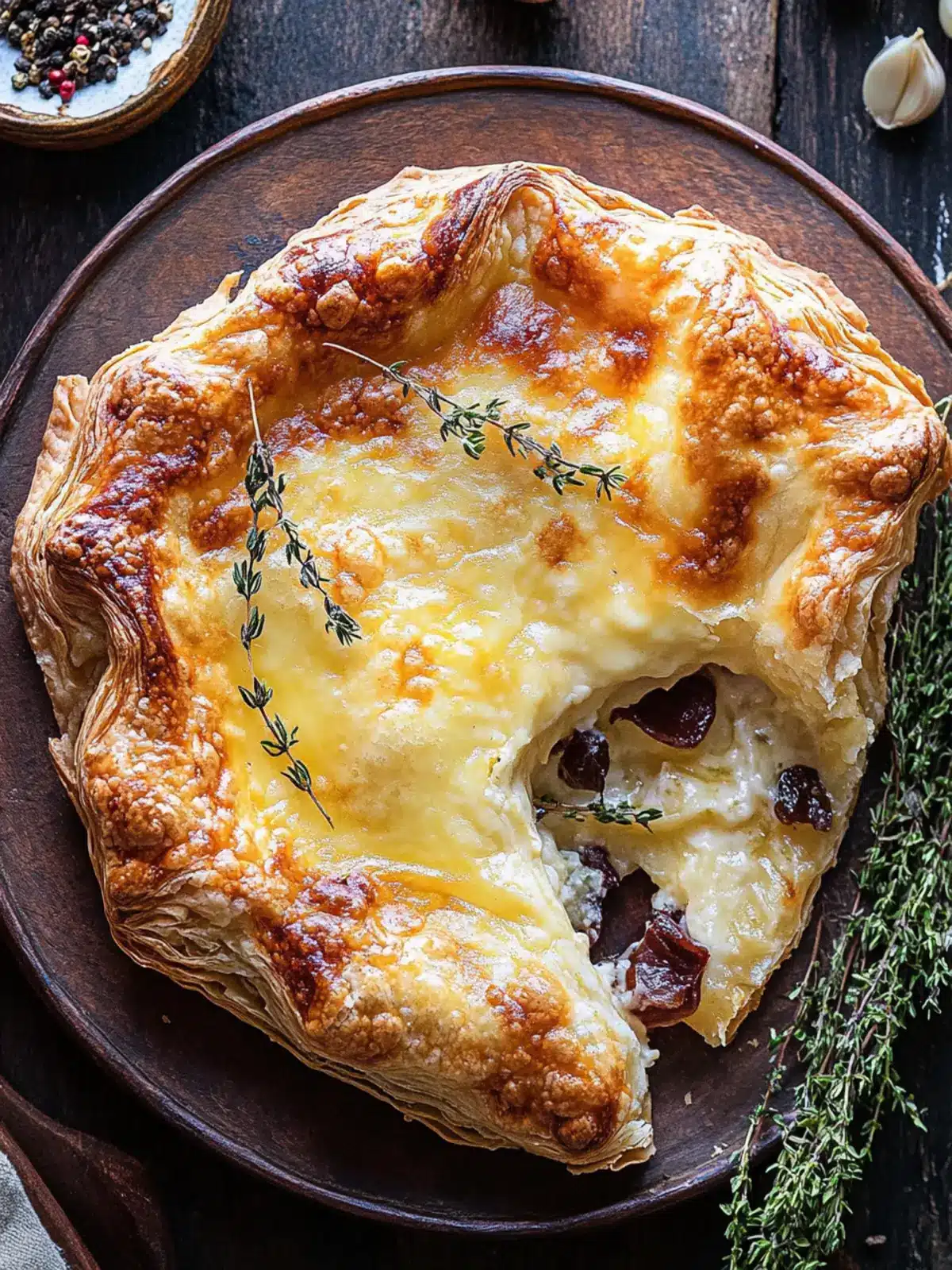 Baked Gruy¨re in Pastry with Rosemary and Garlic Bliss 4 Baked Gruy¨re in Pastry with Rosemary and Garlic.