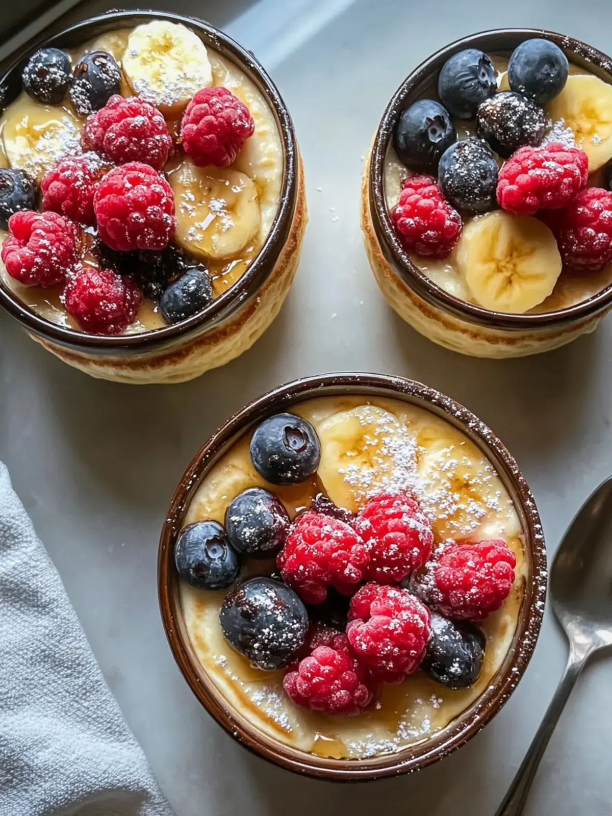 Baked Protein Pancake Bowls for a Wholesome Breakfast Delight 2 Baked Protein Pancake Bowls