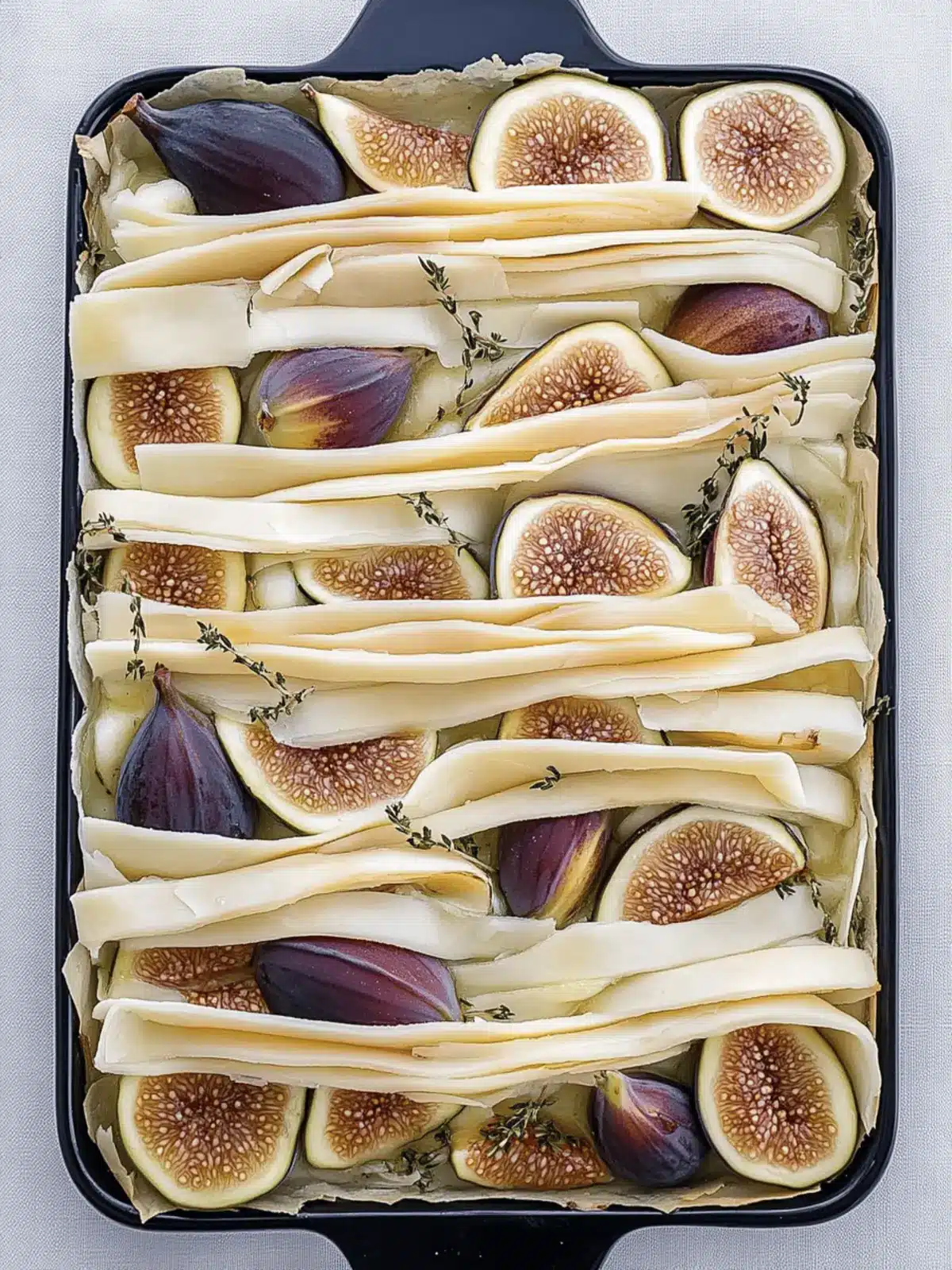 Fig and Brie Fillo Crinkle Pie: A Heavenly Vegetarian Treat 2 Fig and Brie Fillo Crinkle Pie