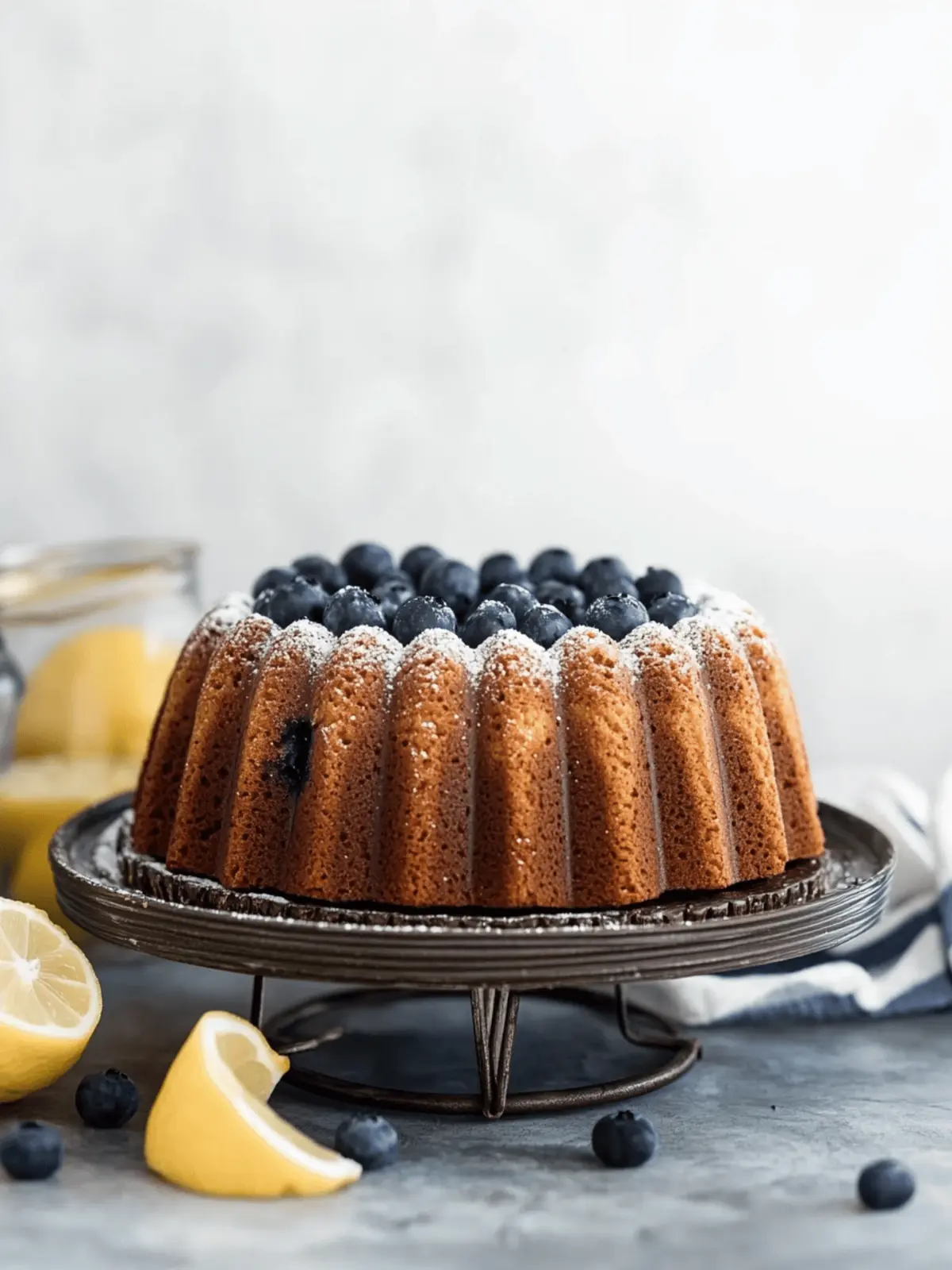 Moist Lemon and Blueberry Bundt Cake for Every Occasion 3 Lemon and blueberry bundt cake