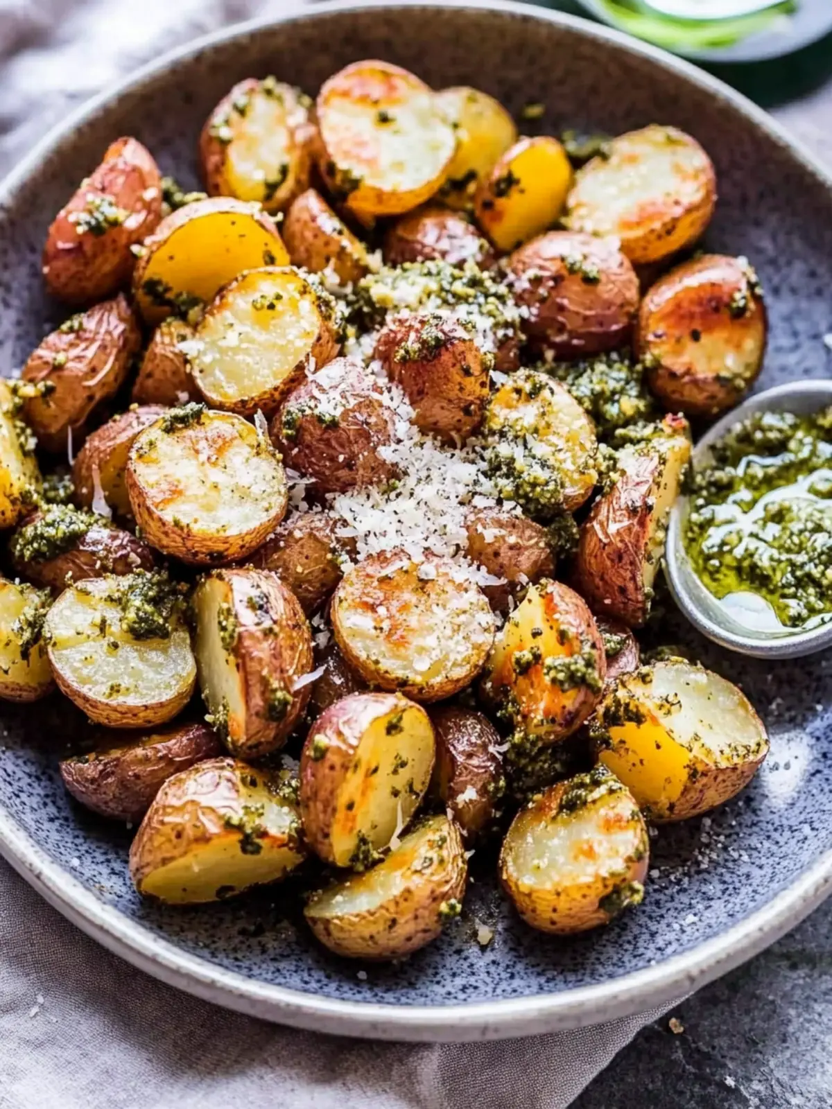 Savor the Flavor: Parmesan Pesto Roasted Potatoes Recipe 4 Parmesan Pesto Roasted Potatoes