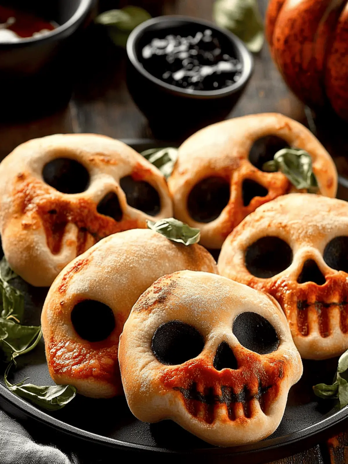 Halloween Pizza Skulls: Spooky Cheesy Fun for Every Bite 4 Halloween Pizza Skulls