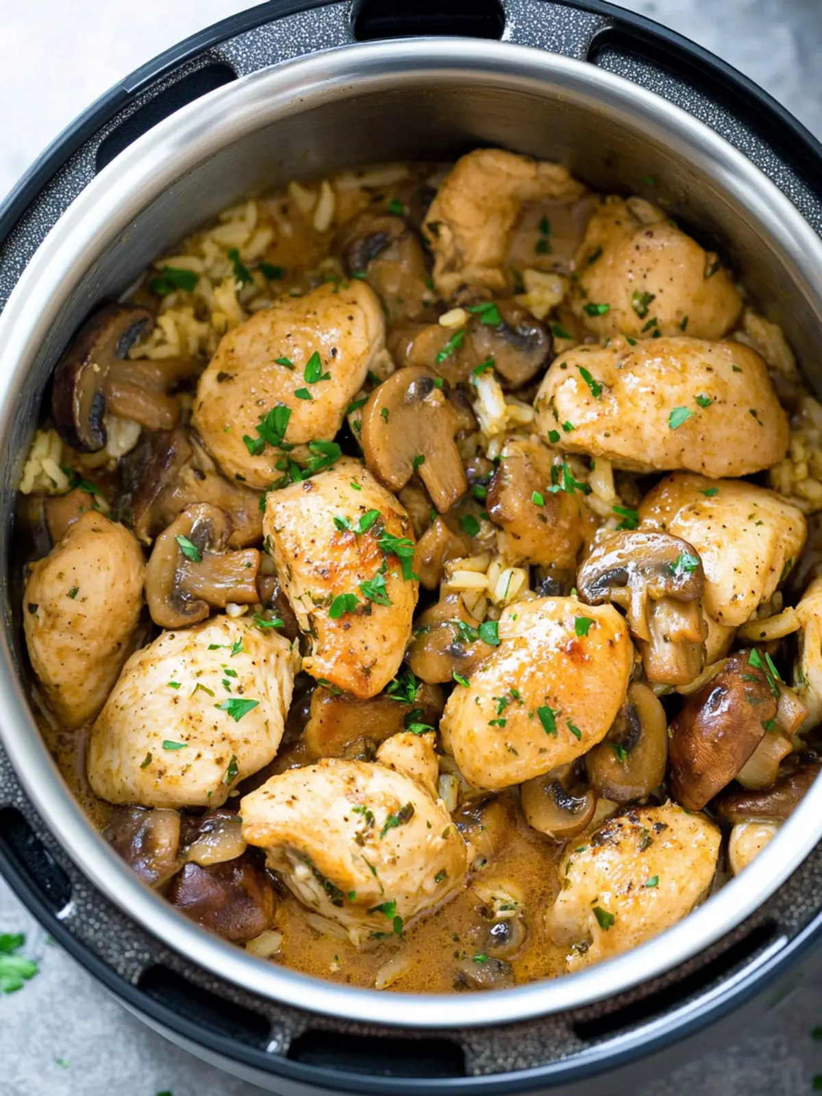 Savory Instant Pot Chicken and Mushrooms Ready in 30 Minutes 3 Instant Pot Chicken and Mushrooms