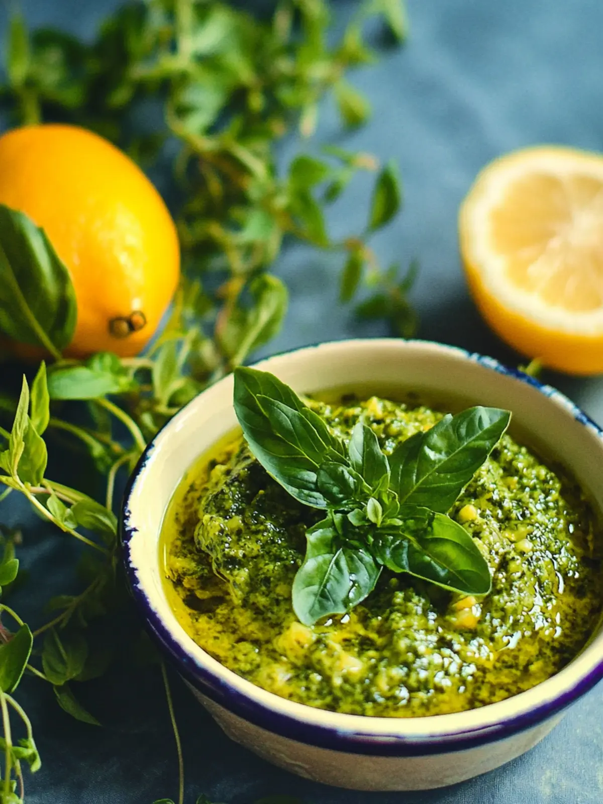 Zesty Lemon Oregano Pesto: Fresh Flavors in 10 Minutes 2 Lemon Oregano Pesto