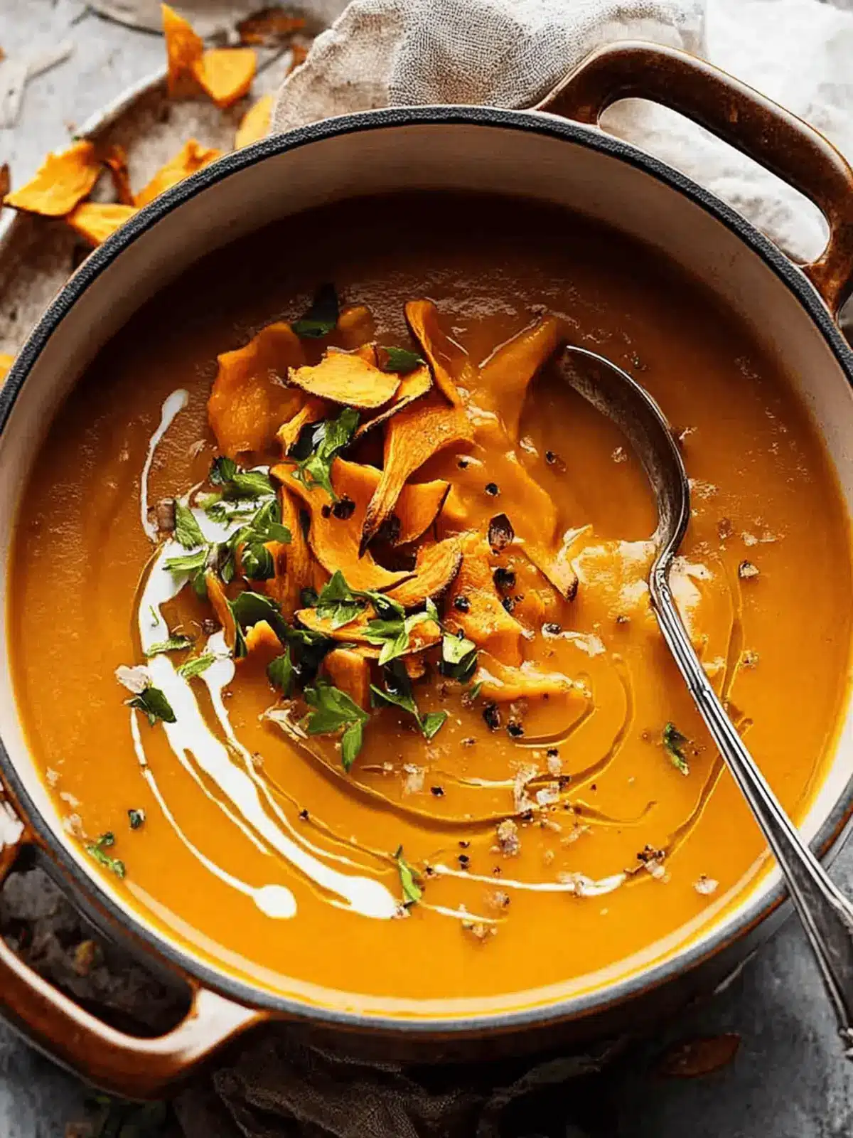 Velvety Sweet Potato Soup with Cumin for Cozy Nights 4 Sweet Potato Soup